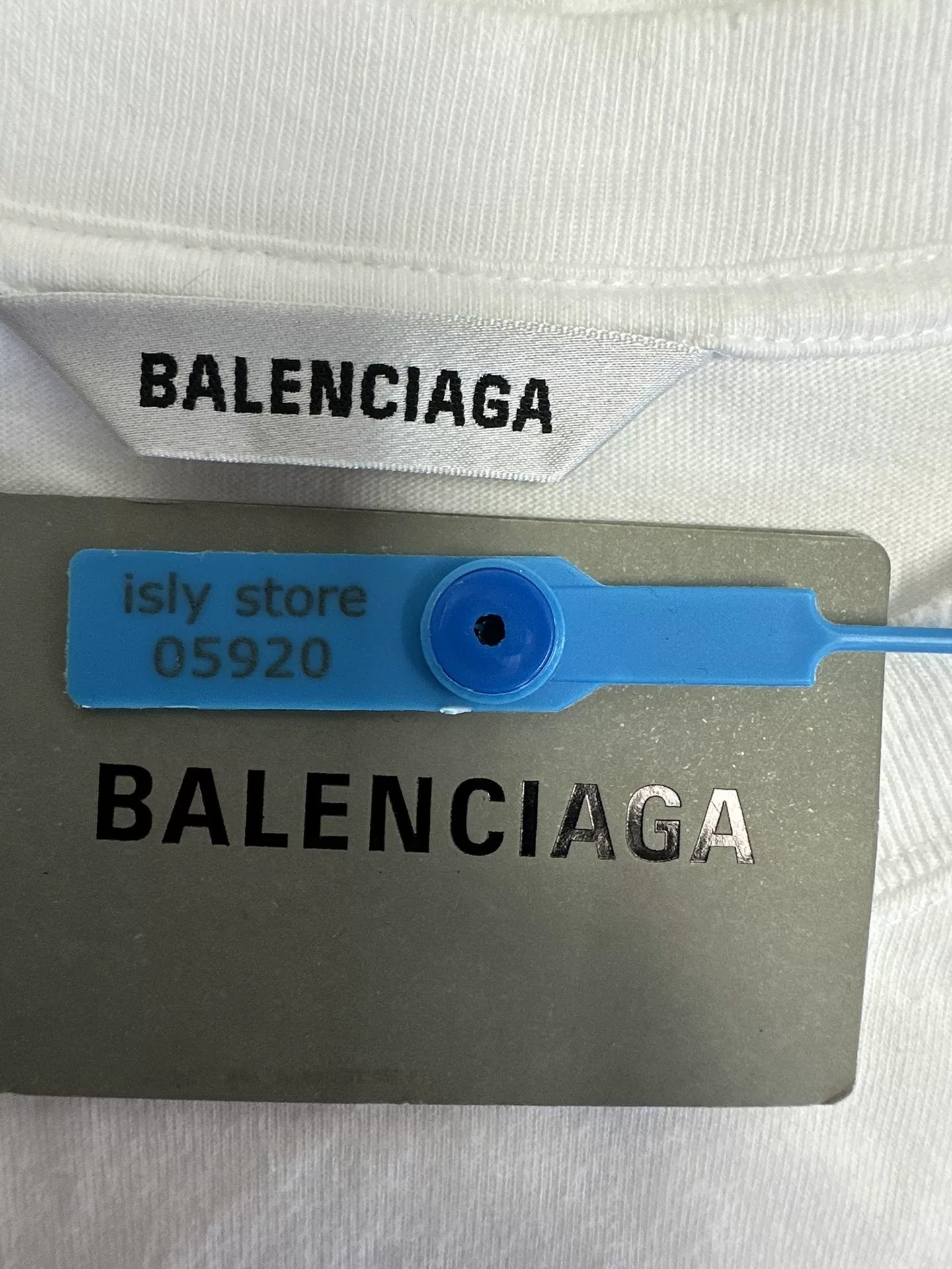 Balenciaga 'I ❤️ U' Print Short-Sleeve T-Shirt — back