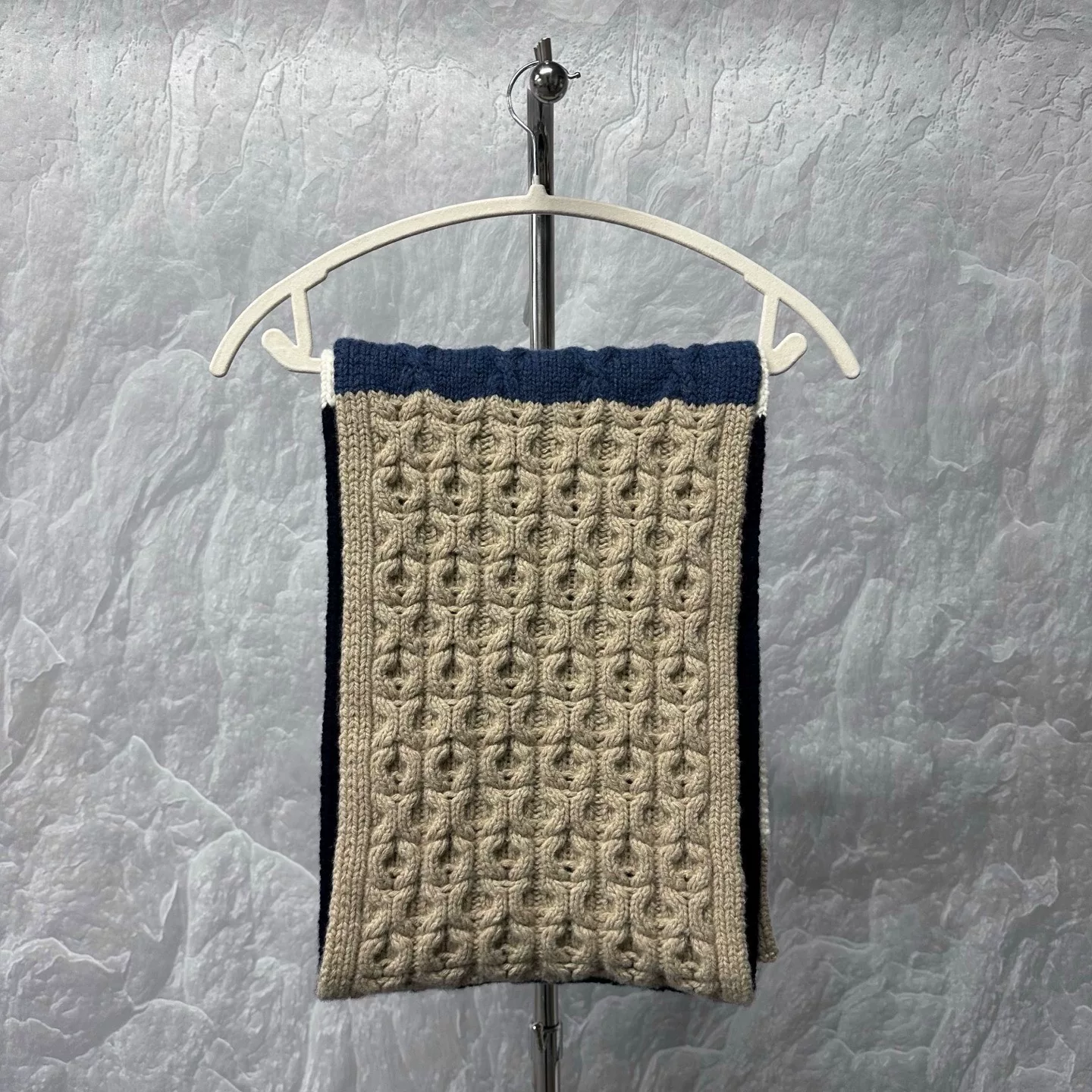 Louis Vuitton LV Logo Color Block Cashmere Scarf — back