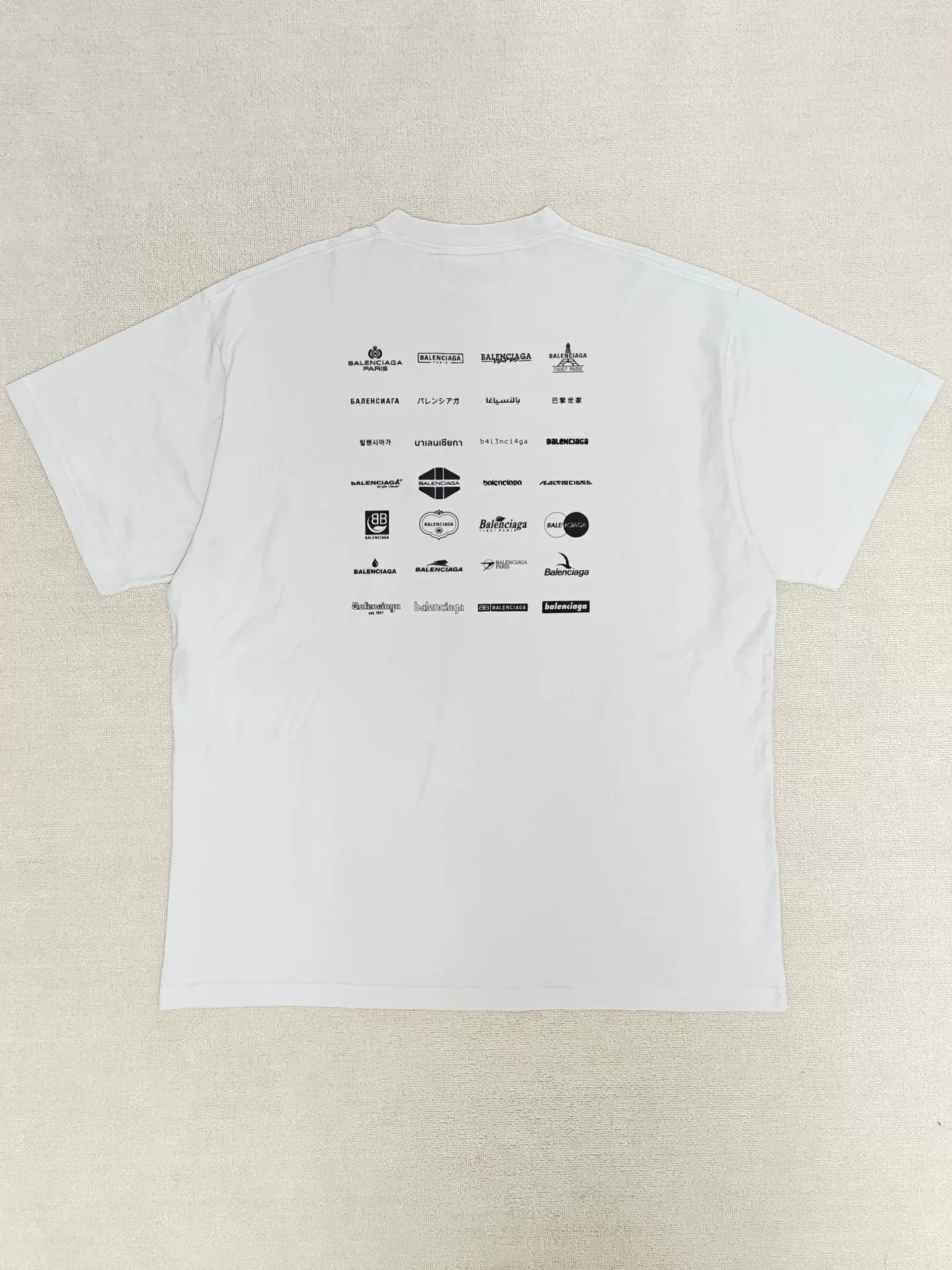 Balenciaga 23SS Archive Print T-Shirt — front