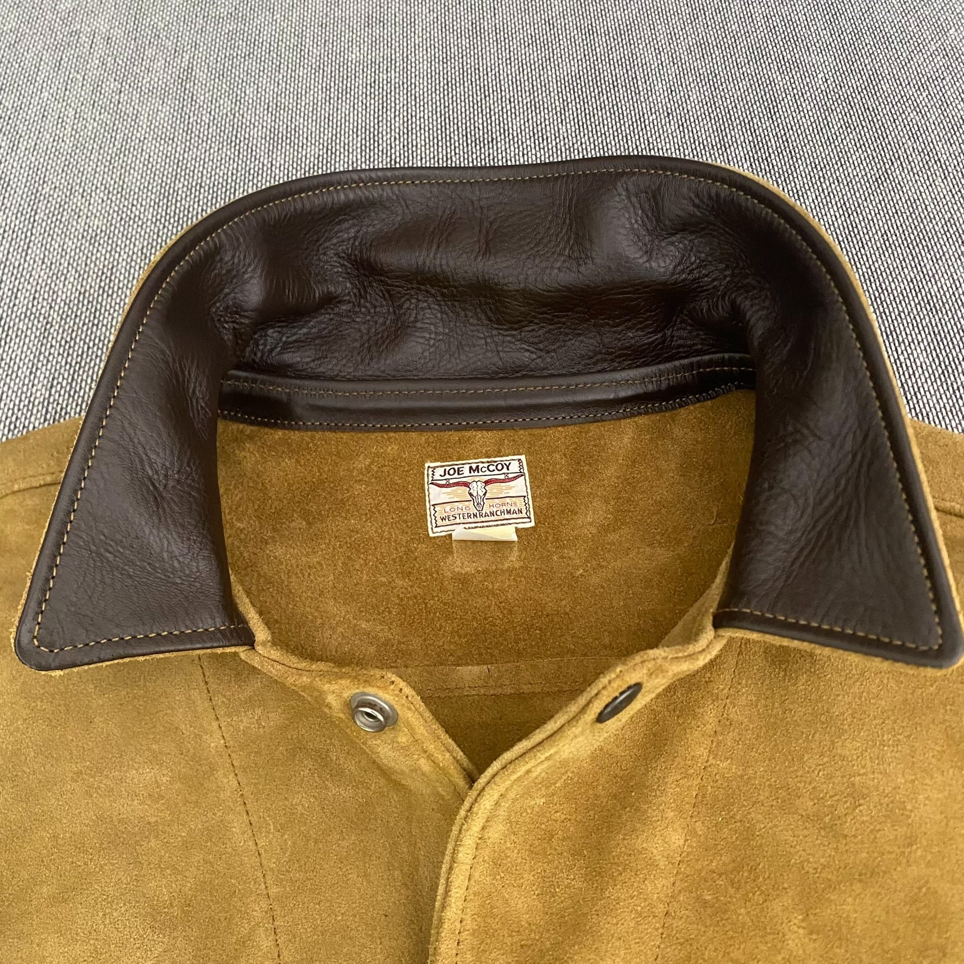 The Real Mccoys Joe McCoy Leather Jacket — detail