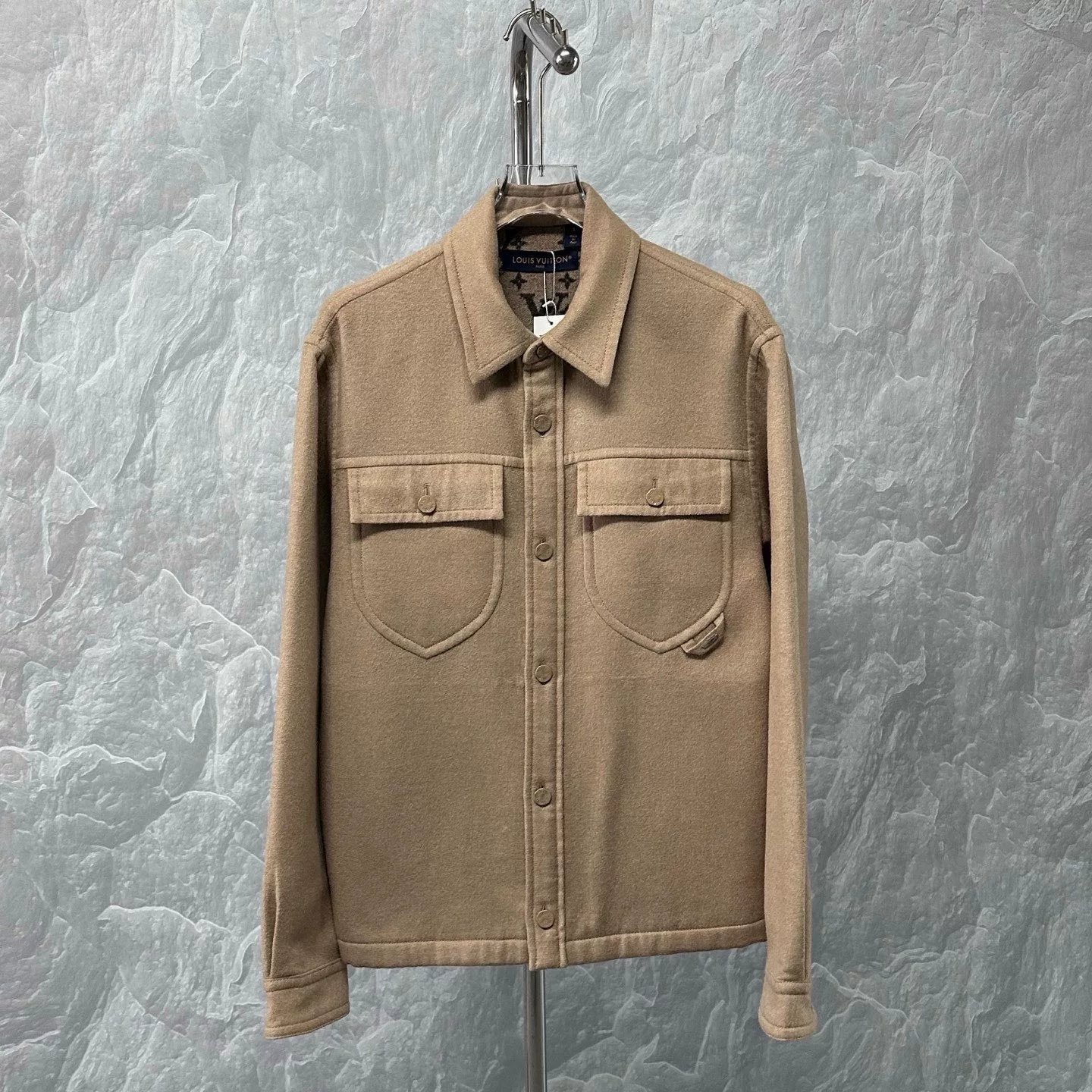 Louis Vuitton SS24 Logo Wool Jacket — detail