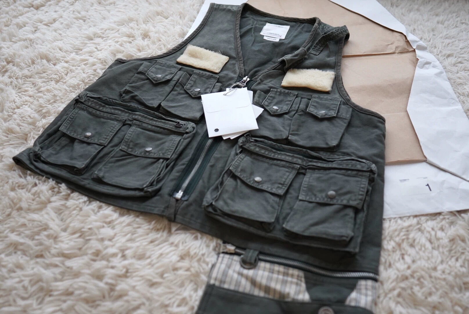 visvim pilar fisherman vest — back