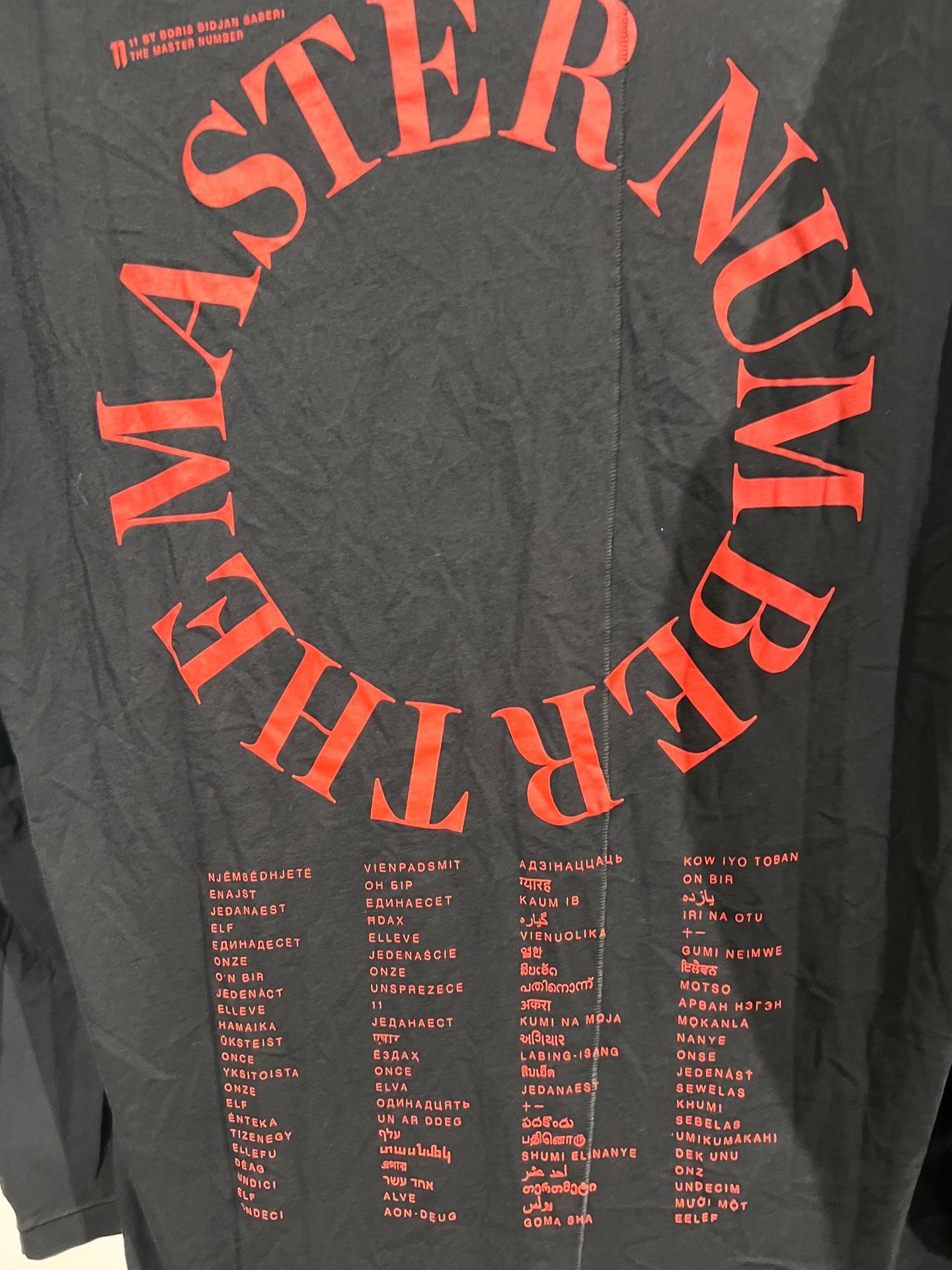 Boris Bidjan Saberi Long-Sleeve Print T-Shirt — back