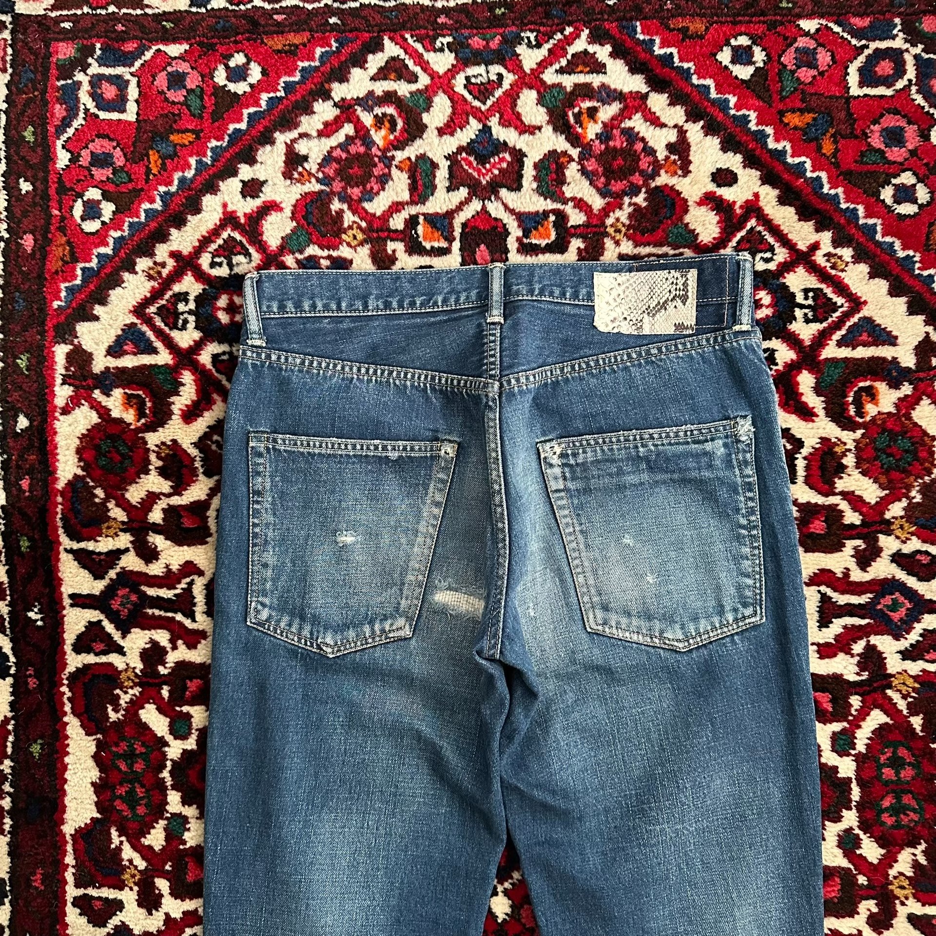VISVIM 10AW FLUXUS 03D5 Jeans w32l30 — label