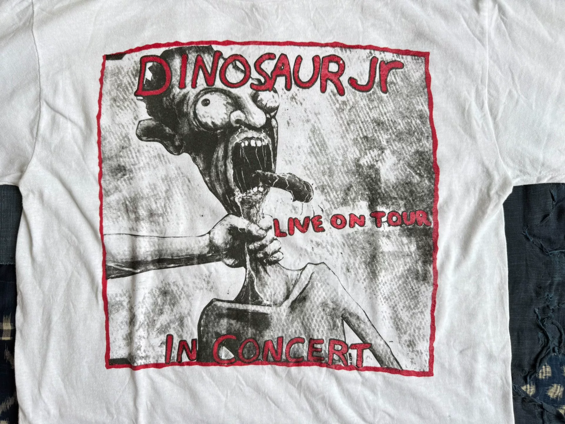 Vintage Dinosaur Jr Live Tour Tee — label