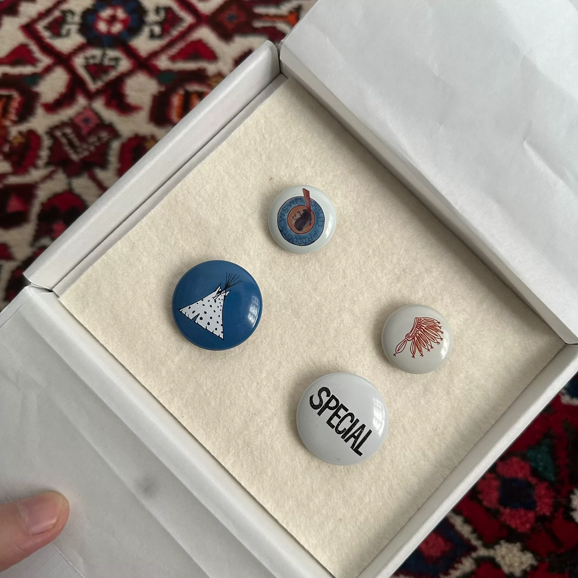 visvim 16AW Badge Pins Set — front