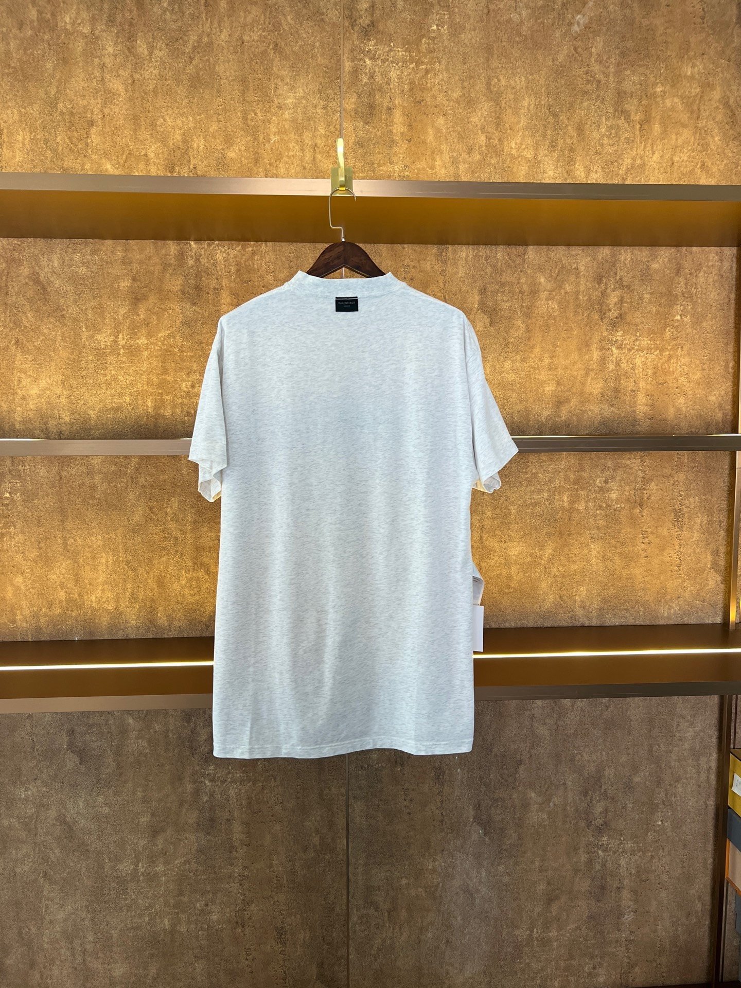 Balenciaga Embroidered Double Ring Short-Sleeve Tee — front