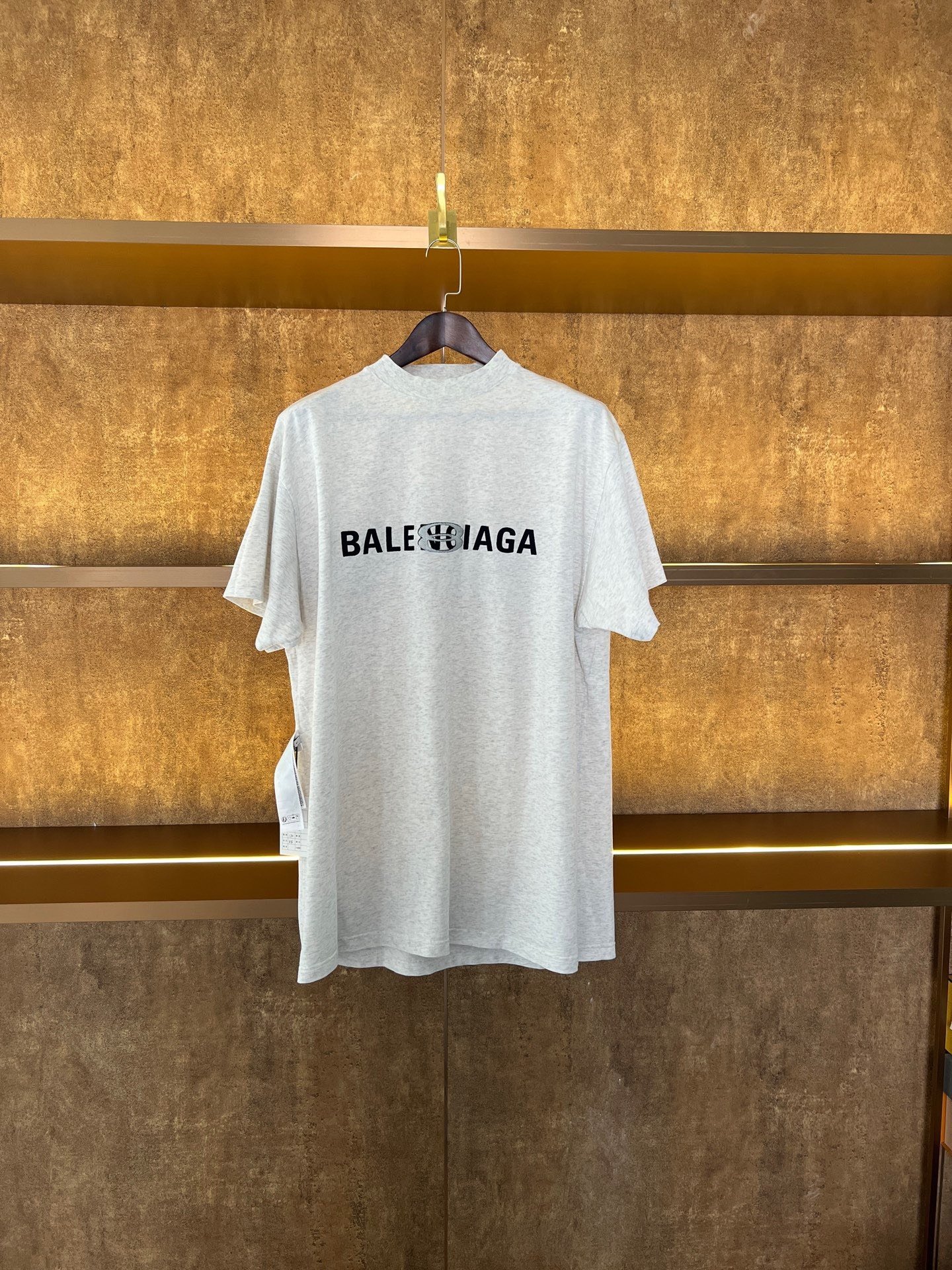 Balenciaga Embroidered Double Ring Short-Sleeve Tee