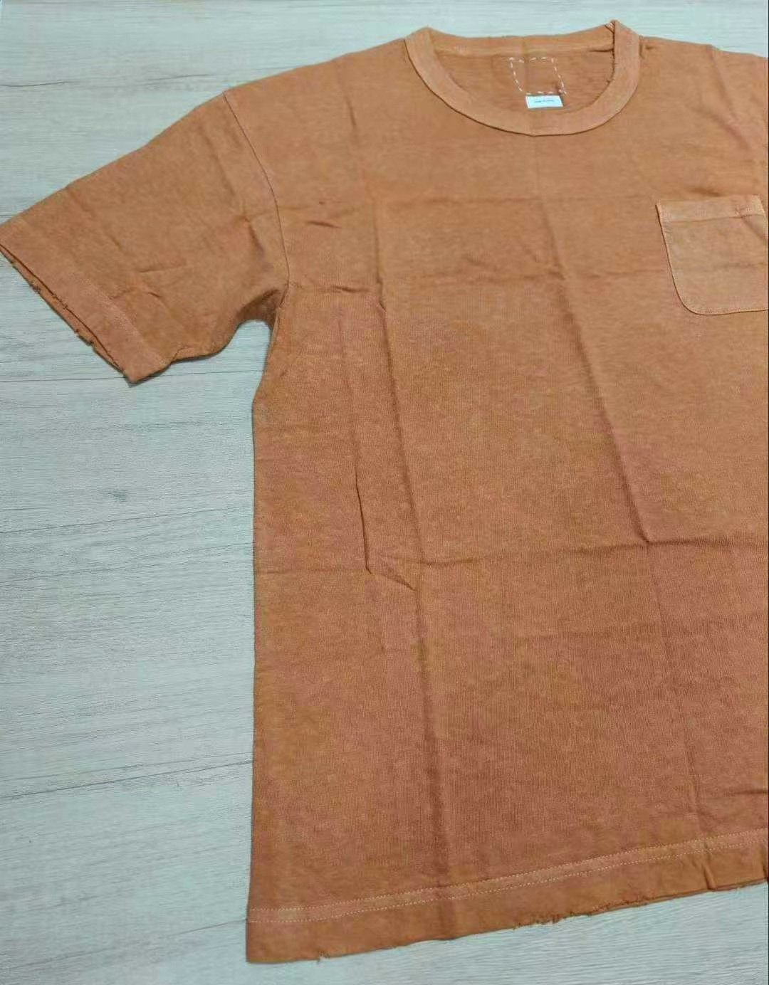 visvim 21ss Jumbo Tee S/S (Uneven Dye) — front