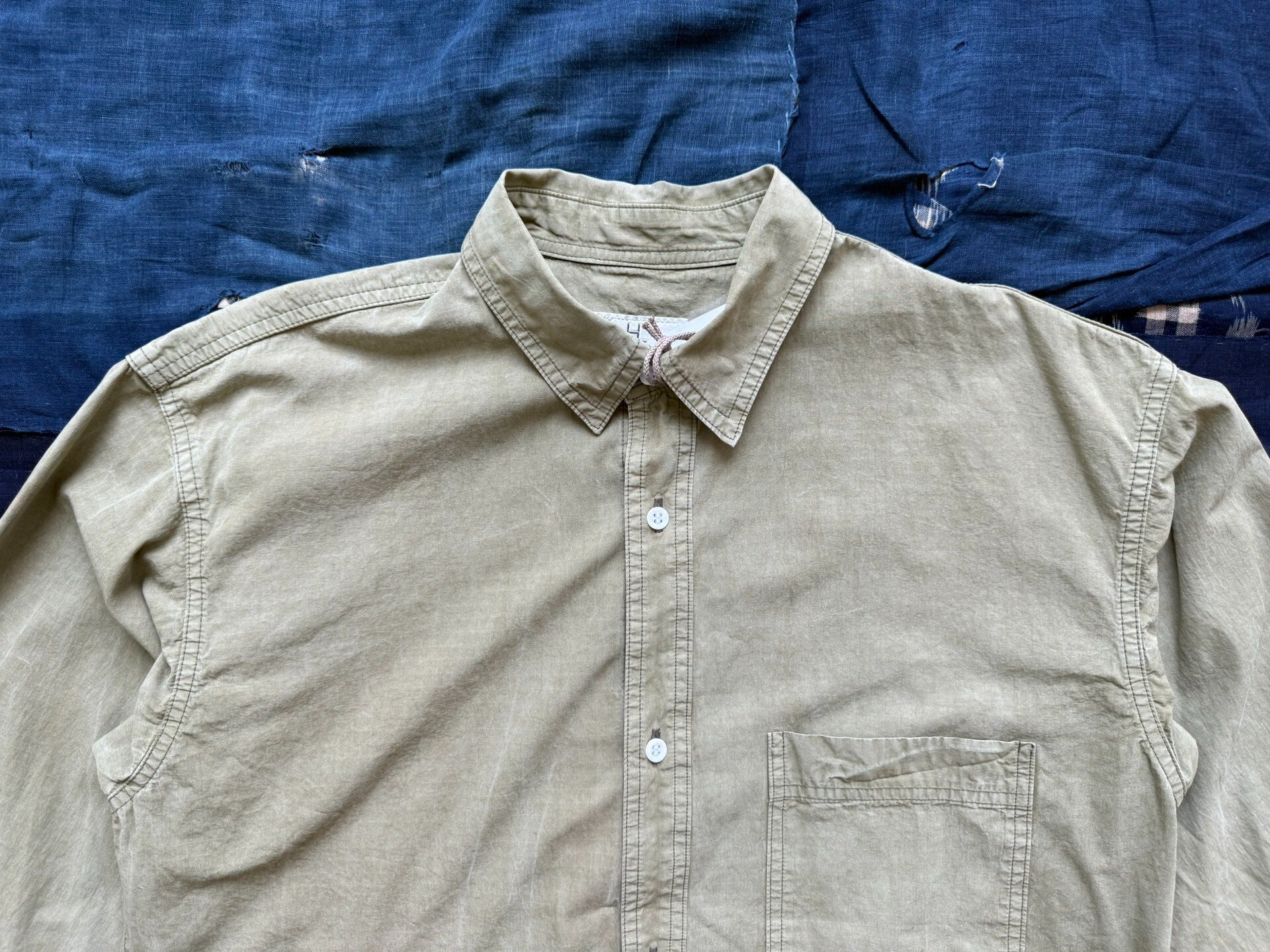 HERILL 25SS Ripstop Long-Sleeve Shirt — detail