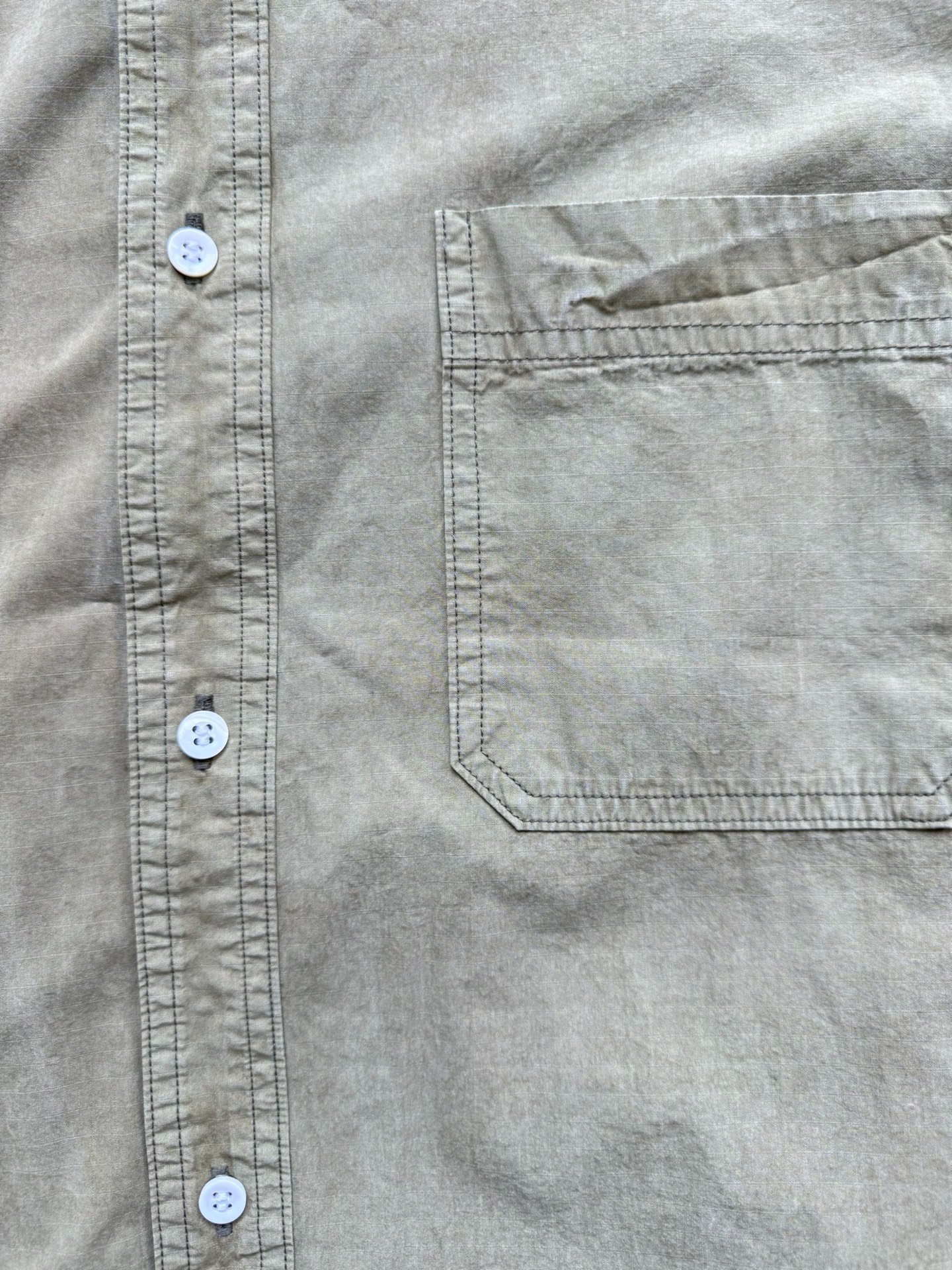 HERILL 25SS Ripstop Long-Sleeve Shirt — label