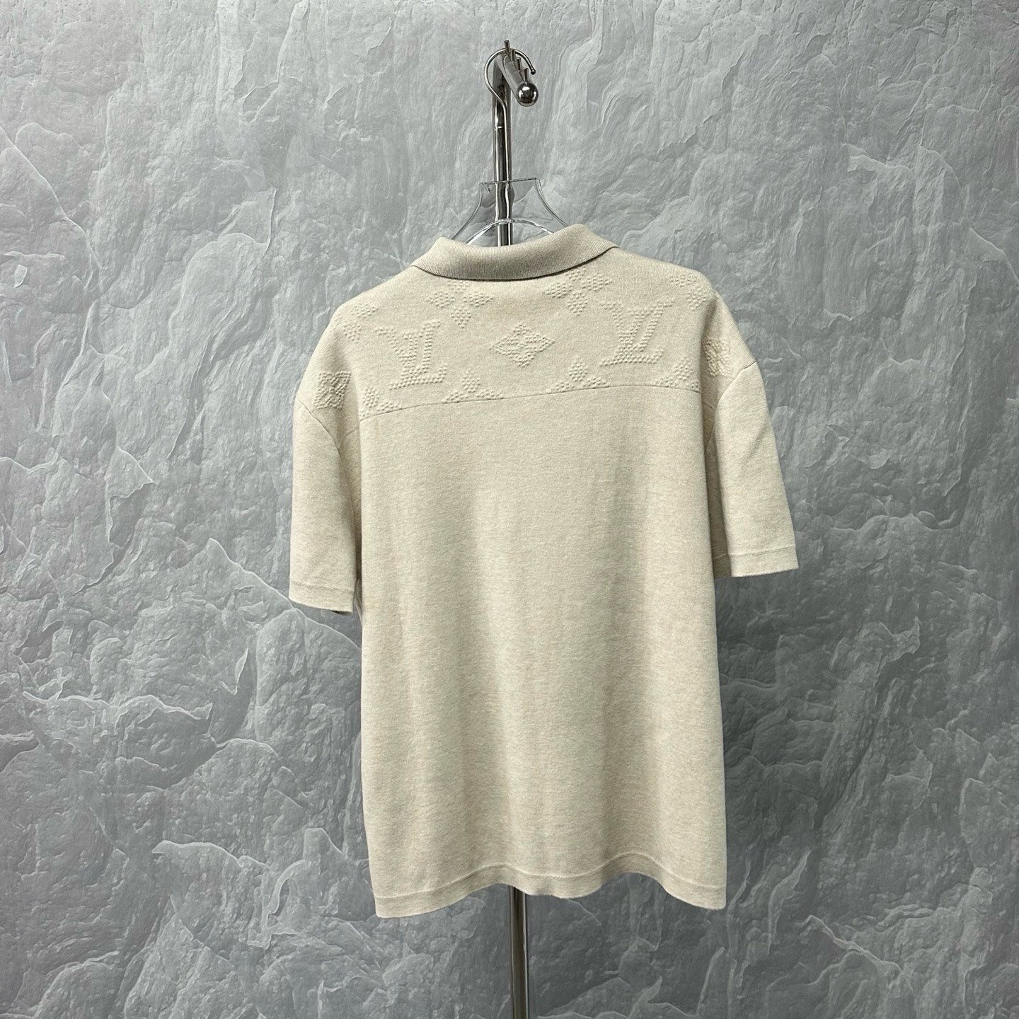 Louis Vuitton SS25 Pocket Embossed Knit Shirt — back