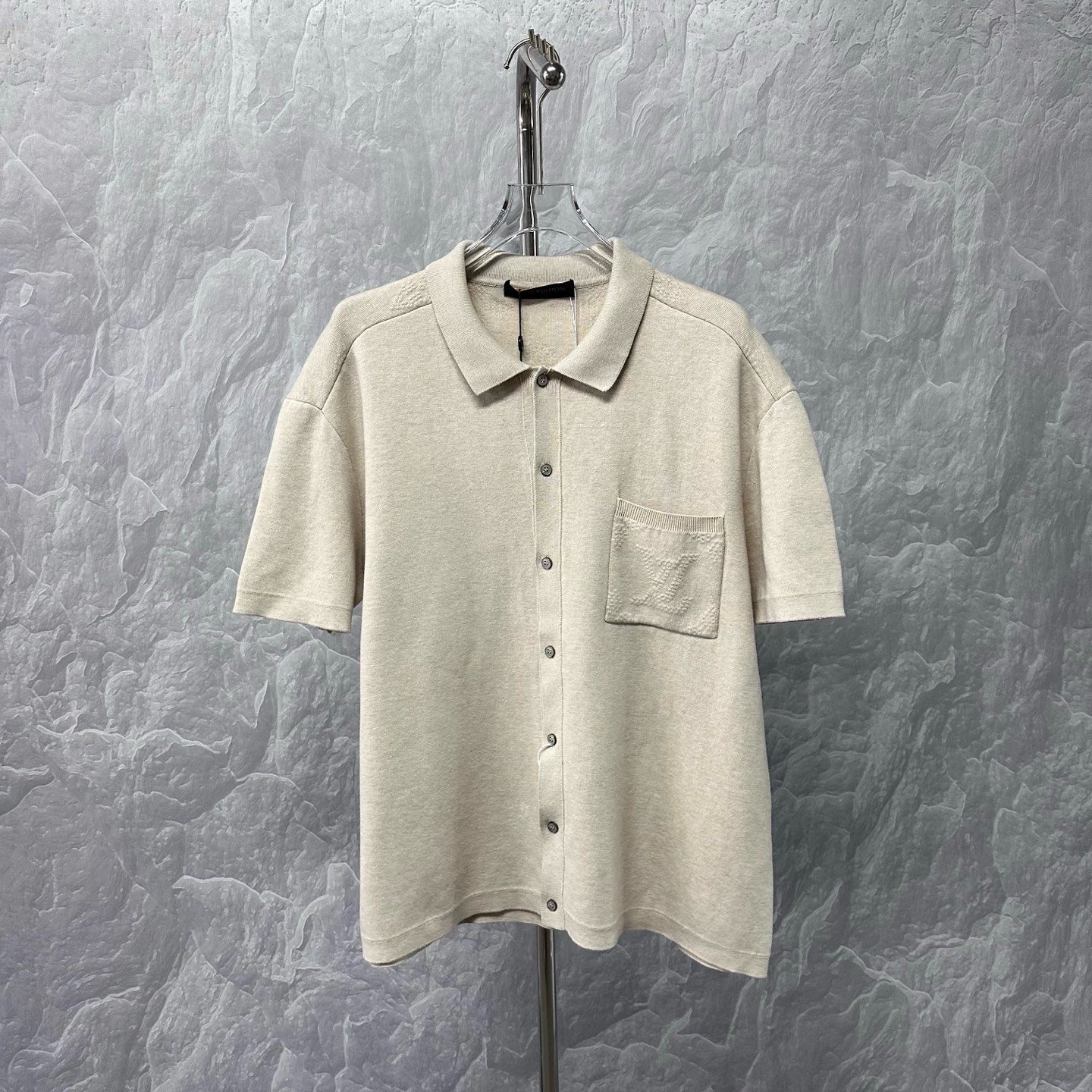 Louis Vuitton SS25 Pocket Embossed Knit Shirt
