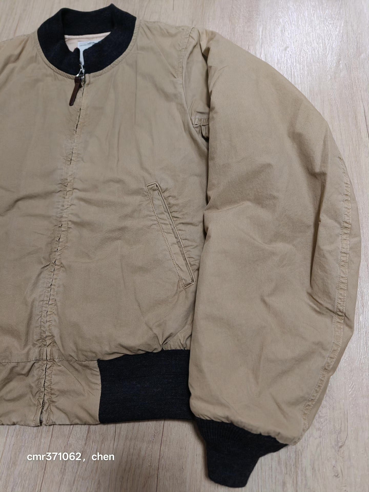 visvim 17ss Hartman Bomber Jacket — detail