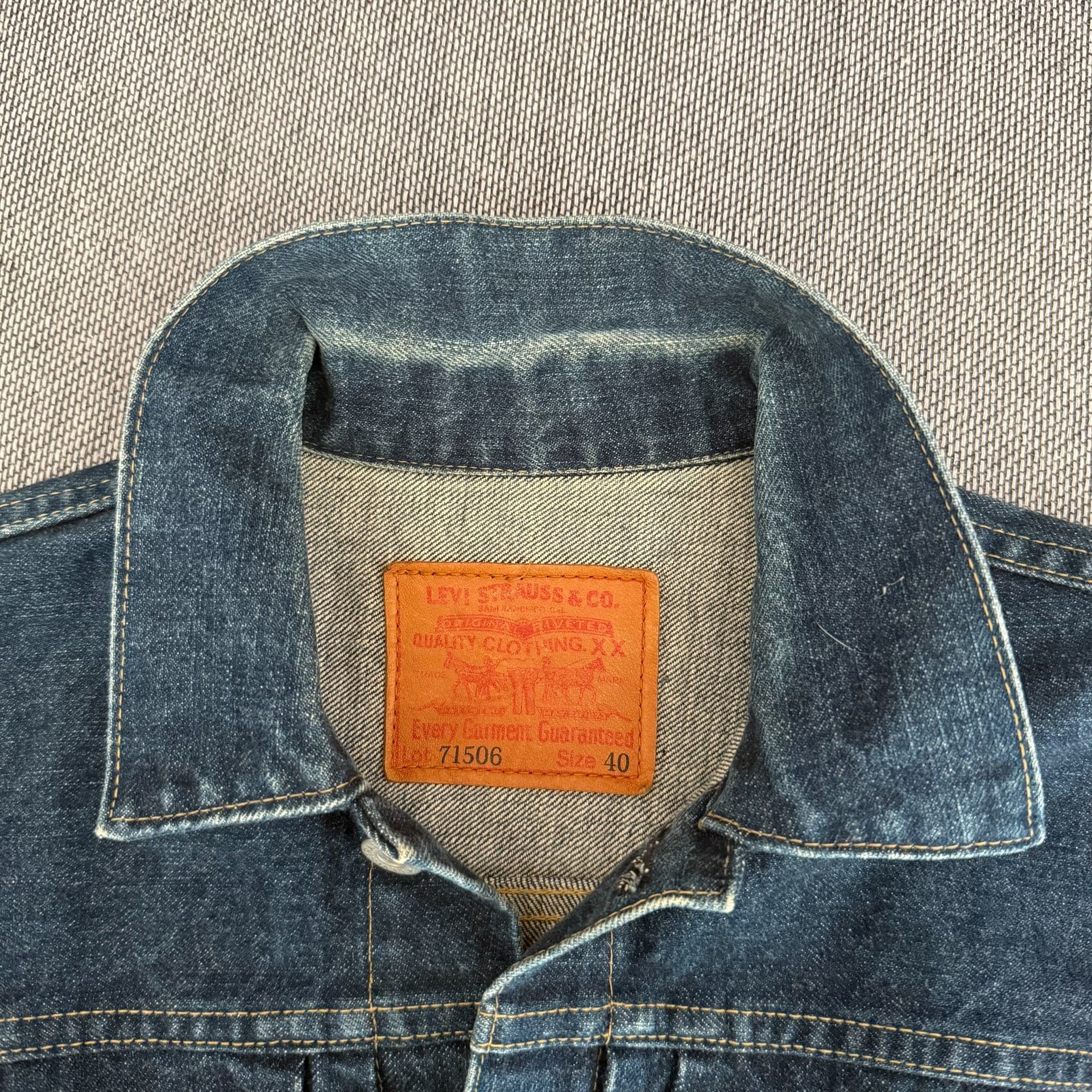 Levi's LVC 506XX J02 Denim Jacket — detail