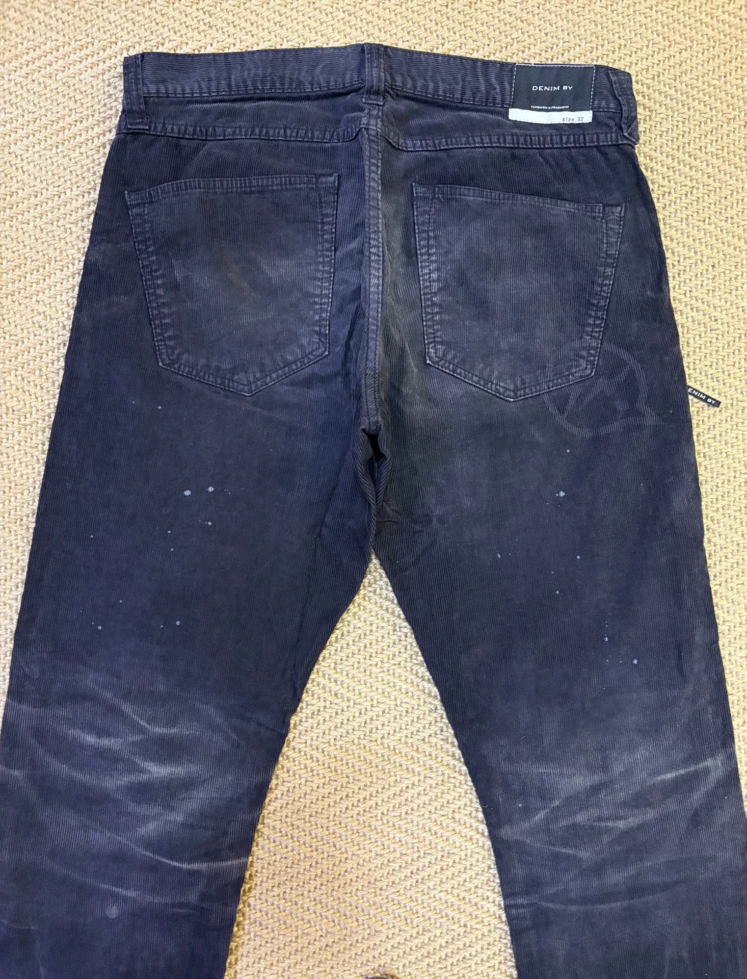 Denim by Vanquish & Fragment Corduroy Patch Pants — detail