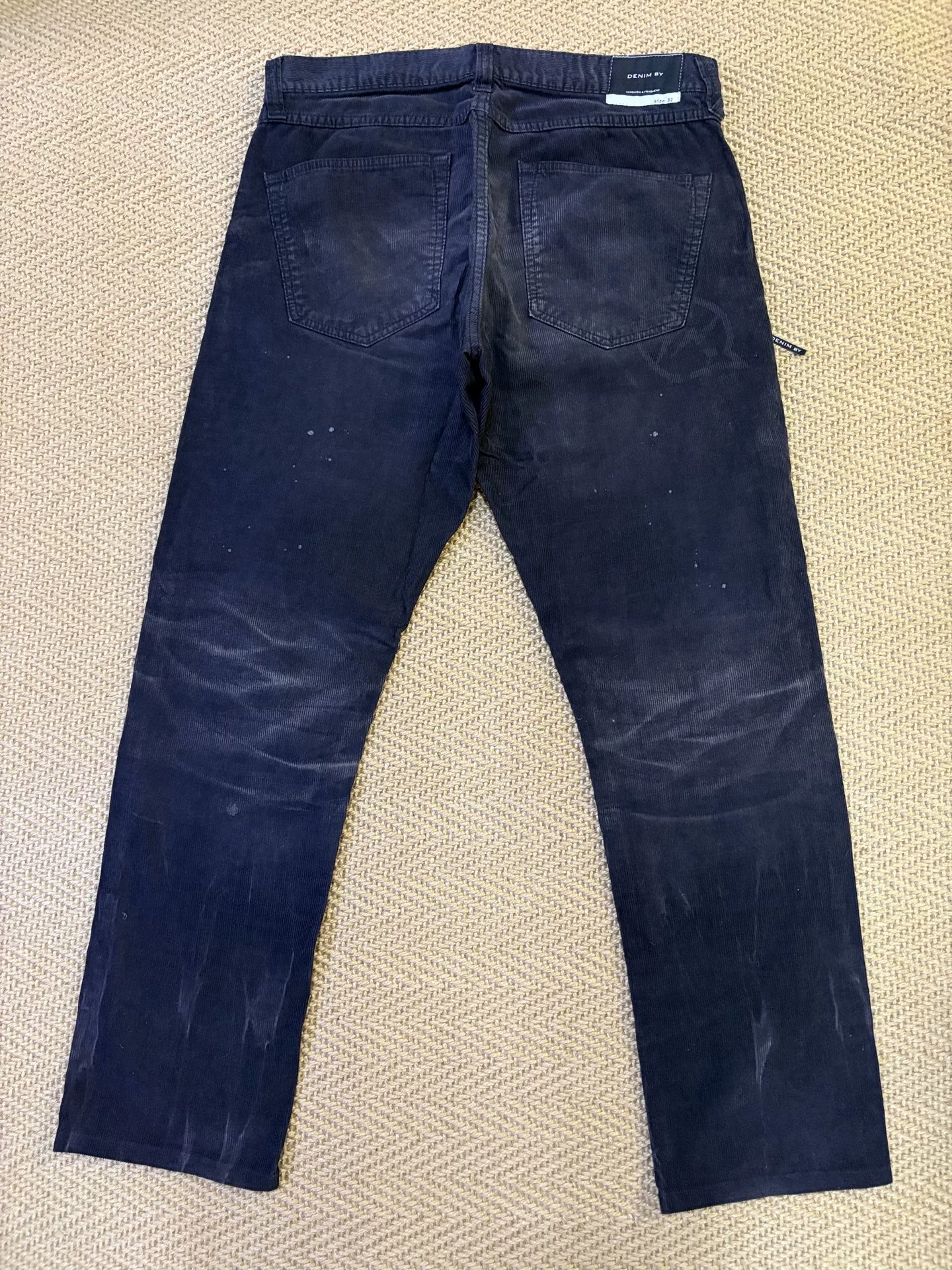 Denim by Vanquish & Fragment Corduroy Patch Pants — front