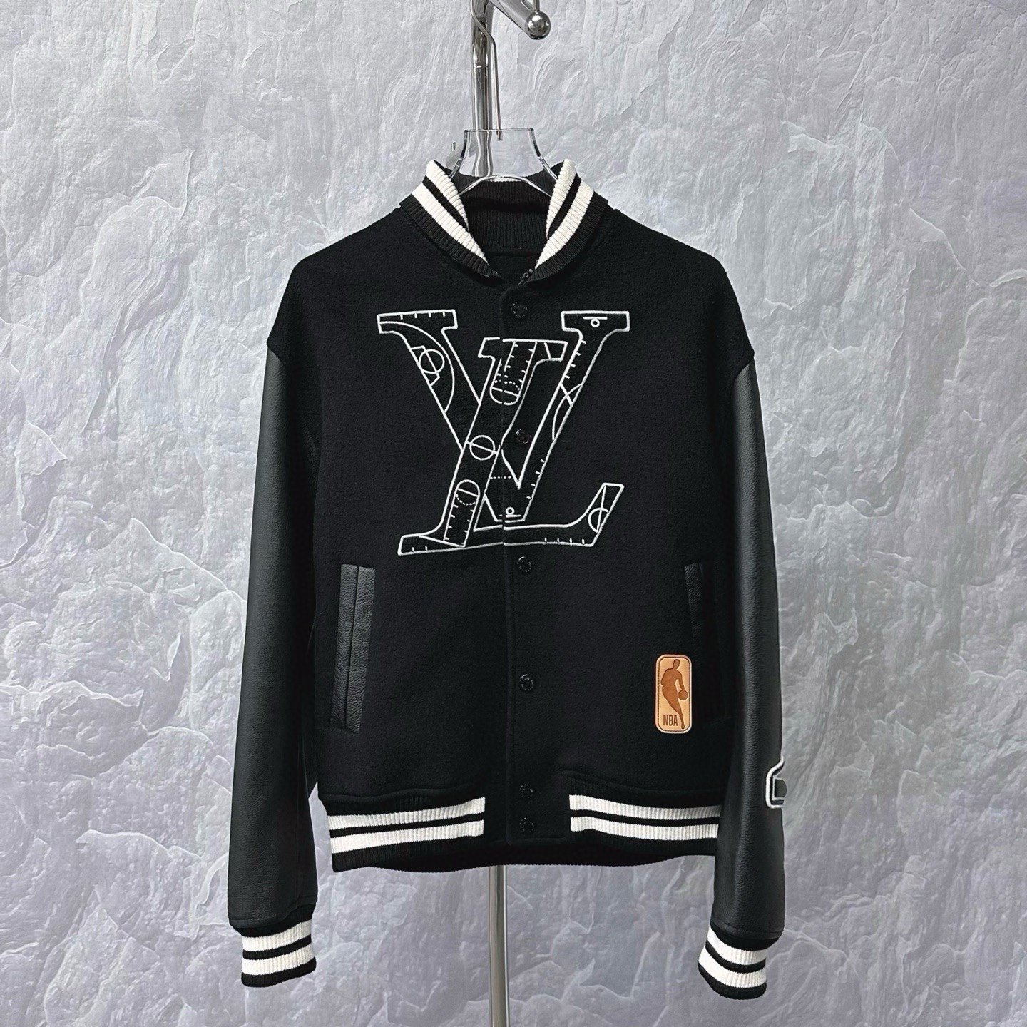 Louis Vuitton NBA Collaboration Baseball Jacket