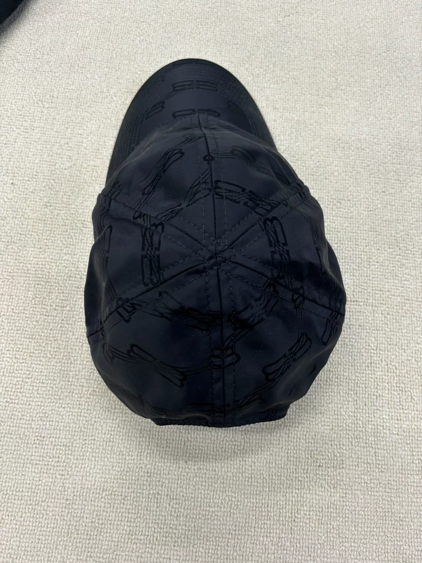 Balenciaga Full Double B Logo Cap — front