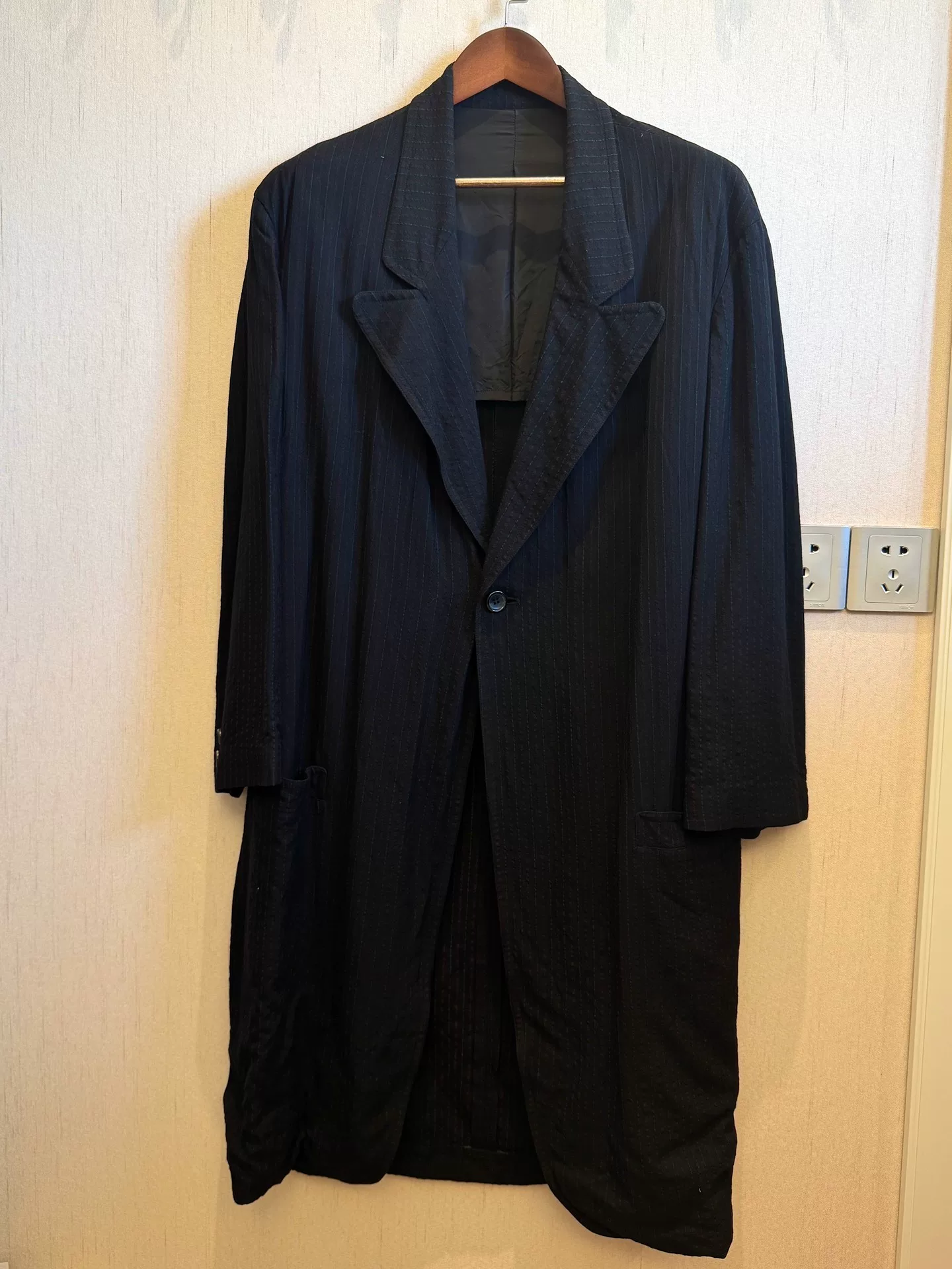 Yohji Yamamoto 94AW Long Striped Coat