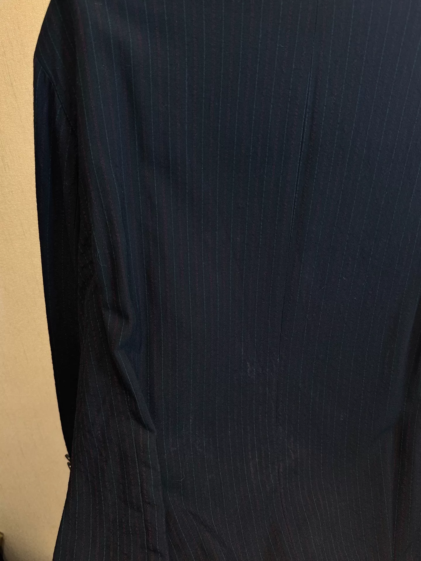 Yohji Yamamoto 94AW Long Striped Coat — back