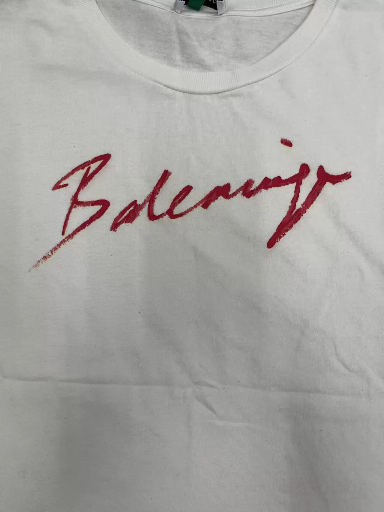 Balenciaga Signature Logo Short-Sleeve T-Shirt — detail