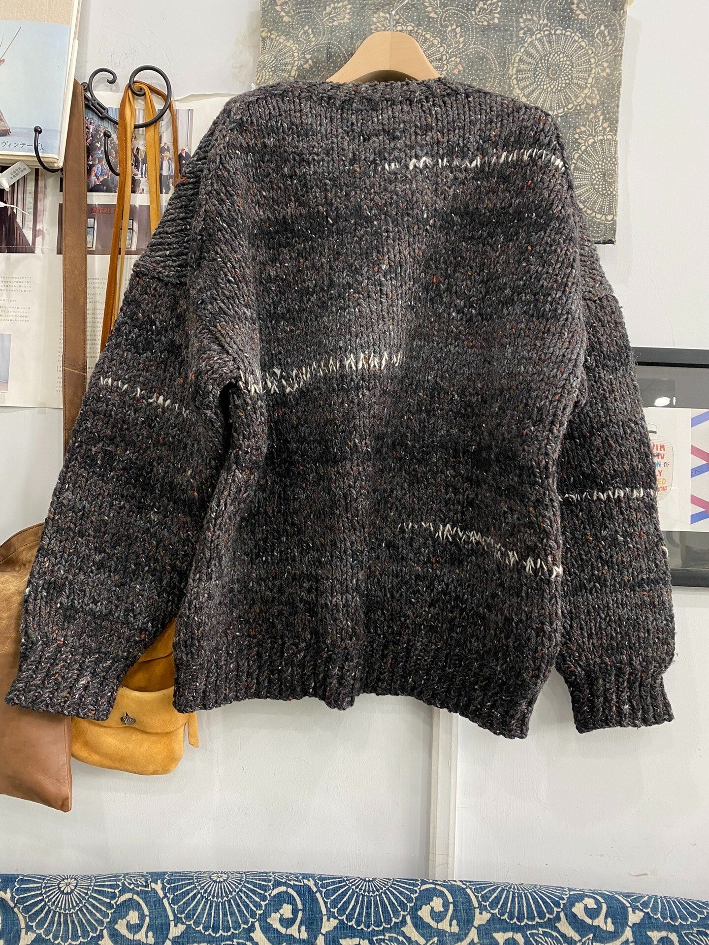 VISVIM 21AW AMPLUS CREW GRADIENT HAND KNIT — front