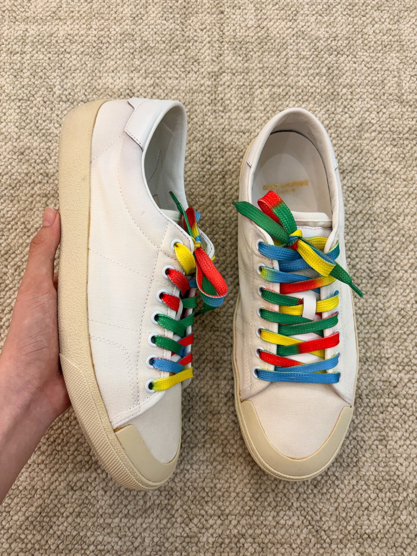 Saint Laurent SLP 16ss Rainbow Sneakers