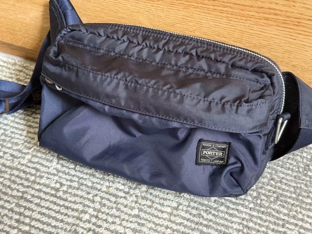 Blue Porter Force Waist Bag — detail