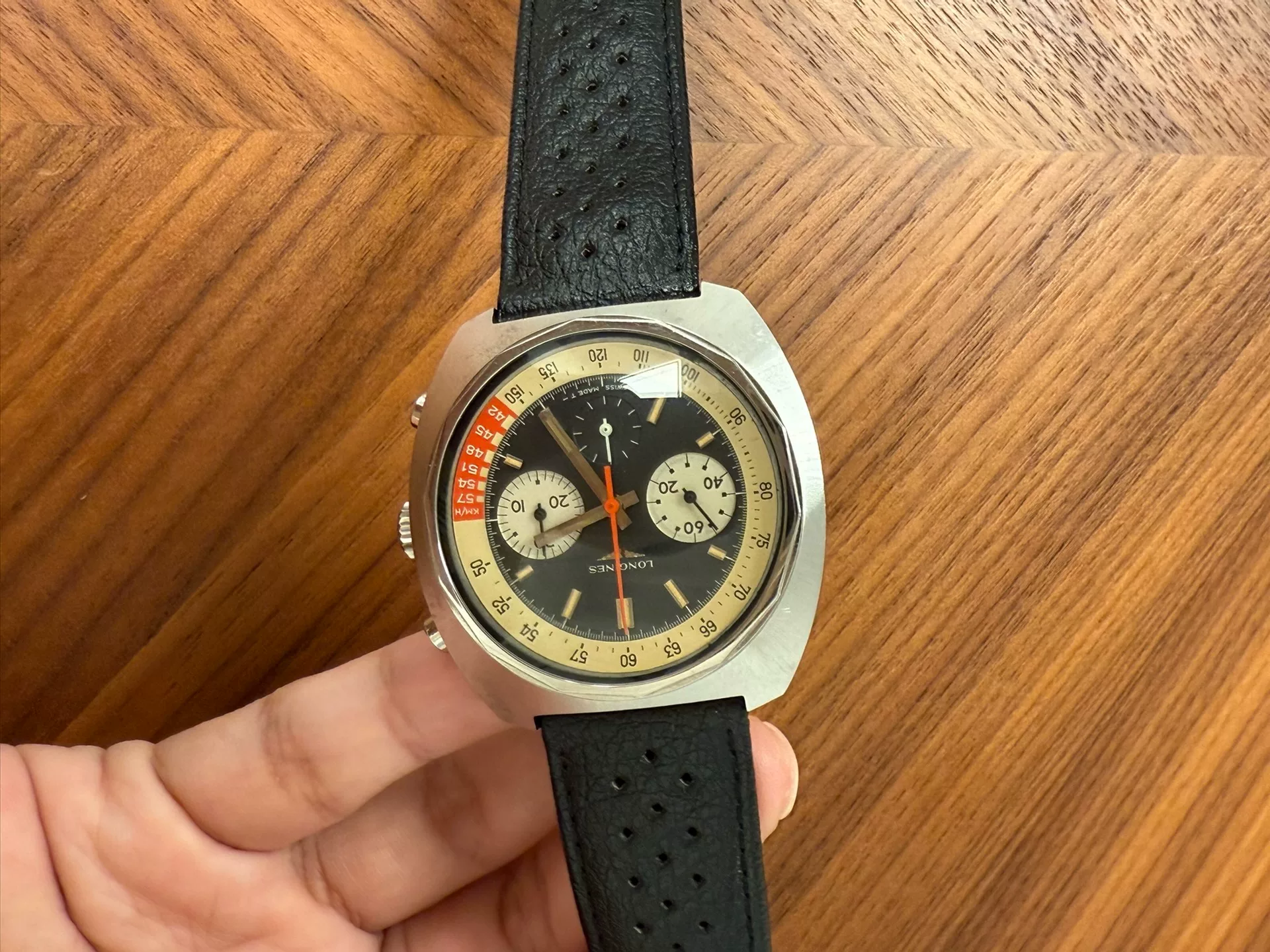 Vintage Longines Nonius 330 Chronograph Watch