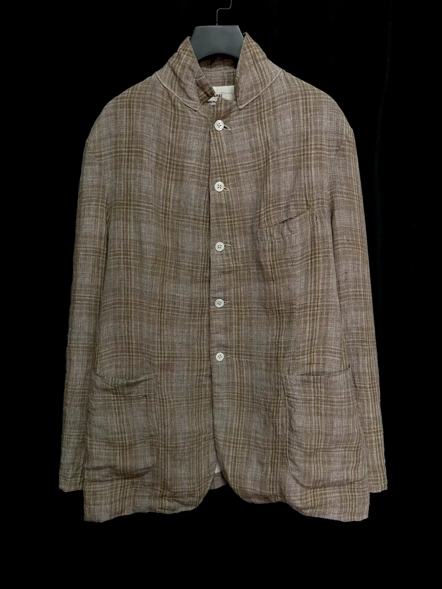 Kaval Vintage Linen Coat — front