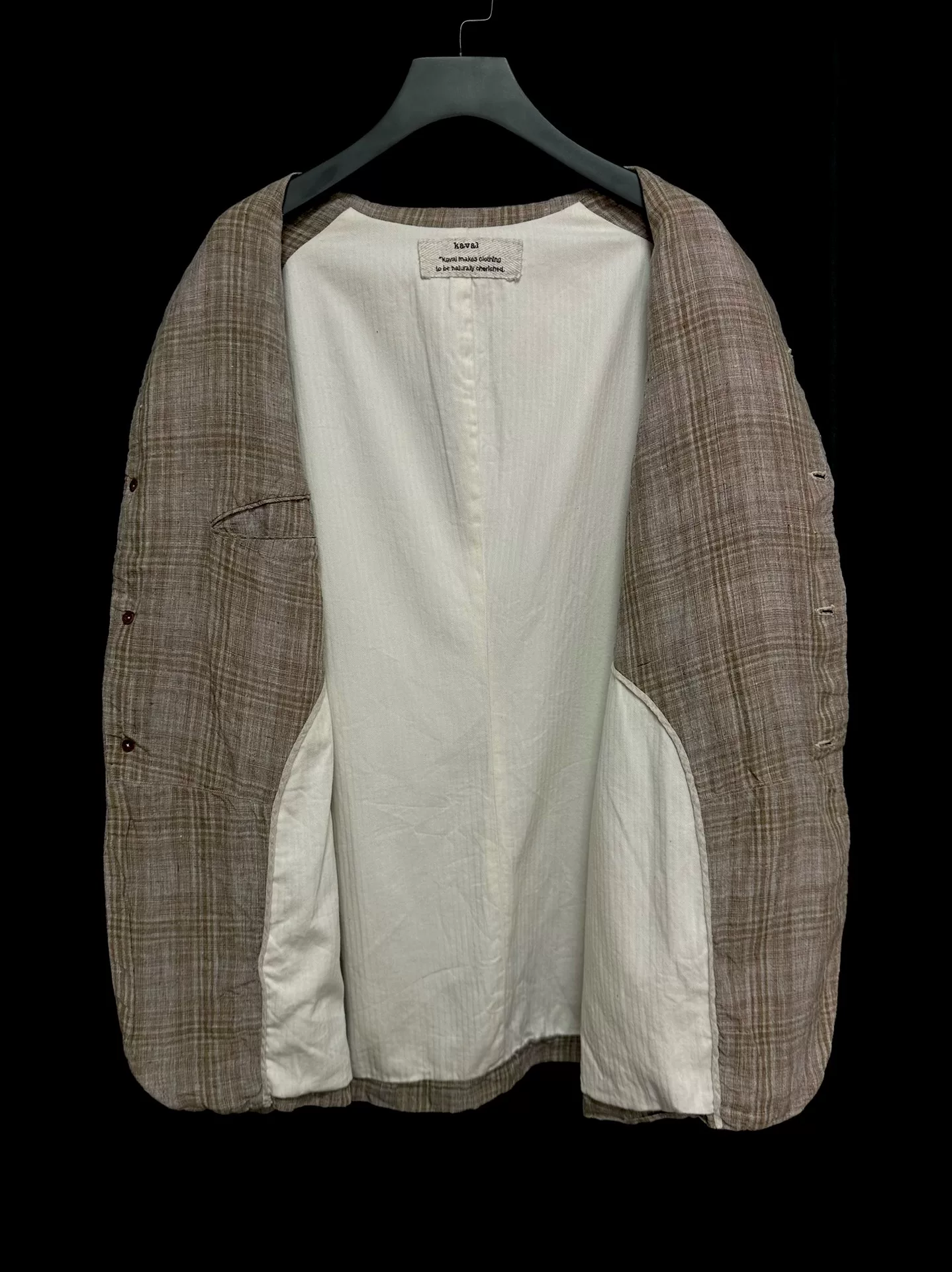 Kaval Vintage Linen Coat — back