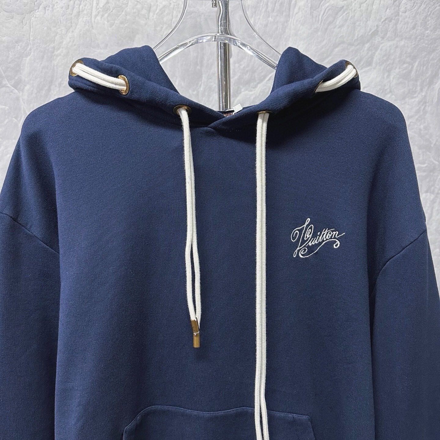 Louis Vuitton FW24 Logo Embroidered Hoodie — front