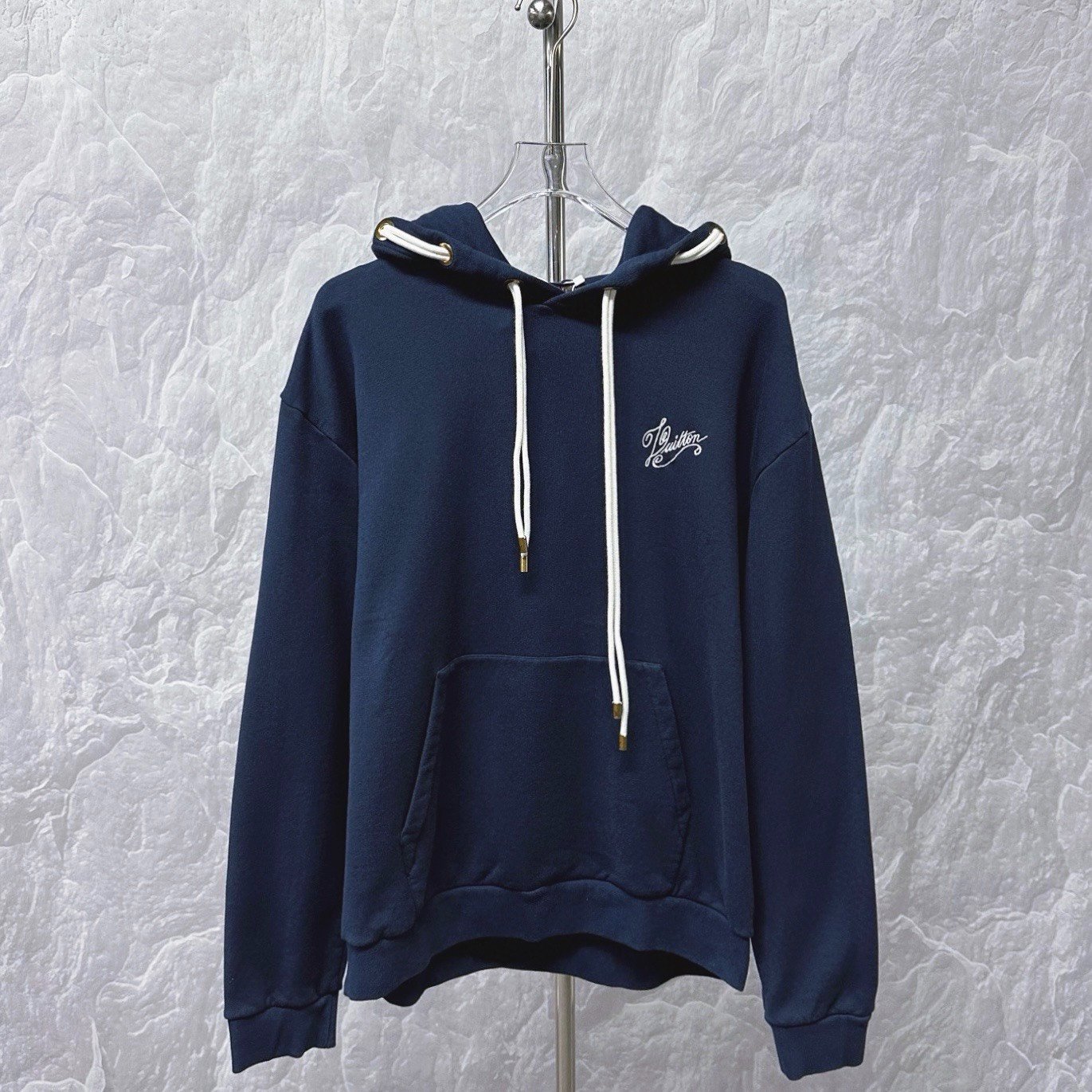 Louis Vuitton FW24 Logo Embroidered Hoodie