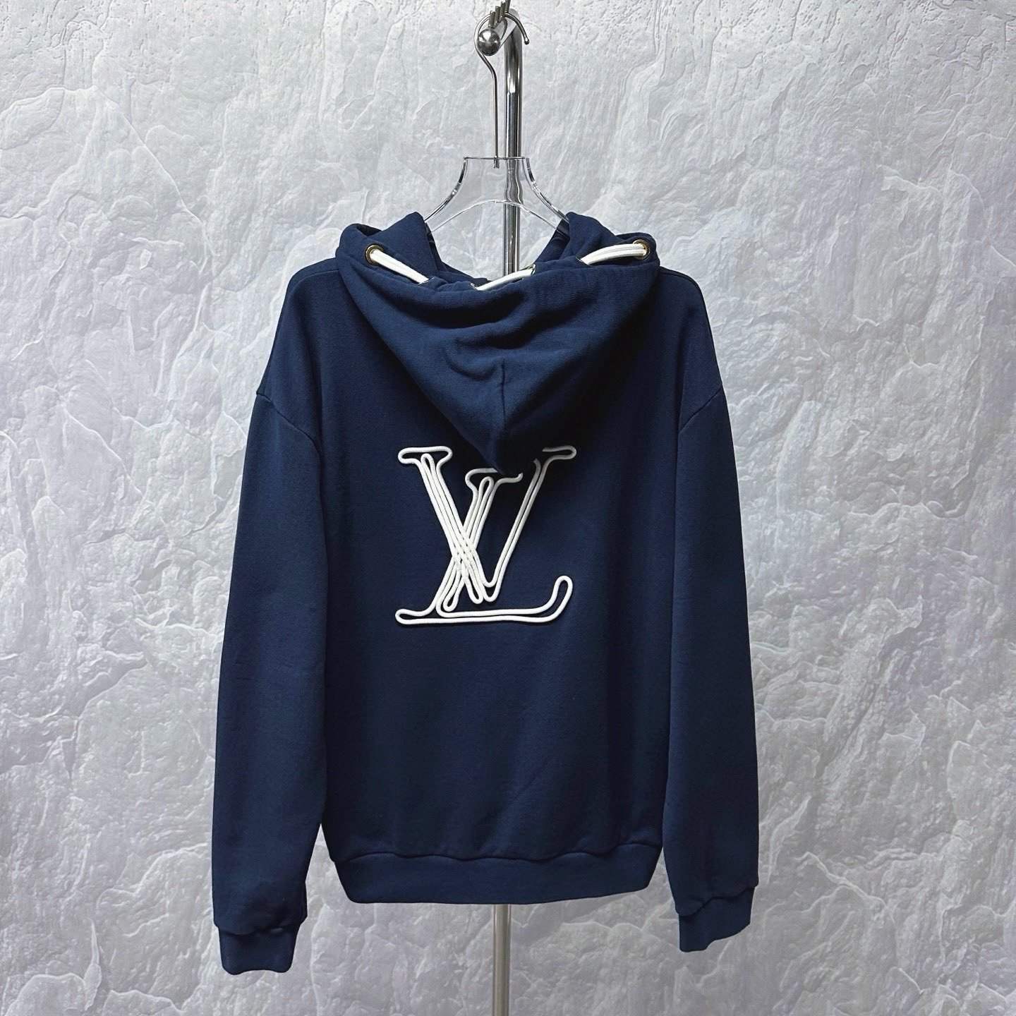 Louis Vuitton FW24 Logo Embroidered Hoodie — back
