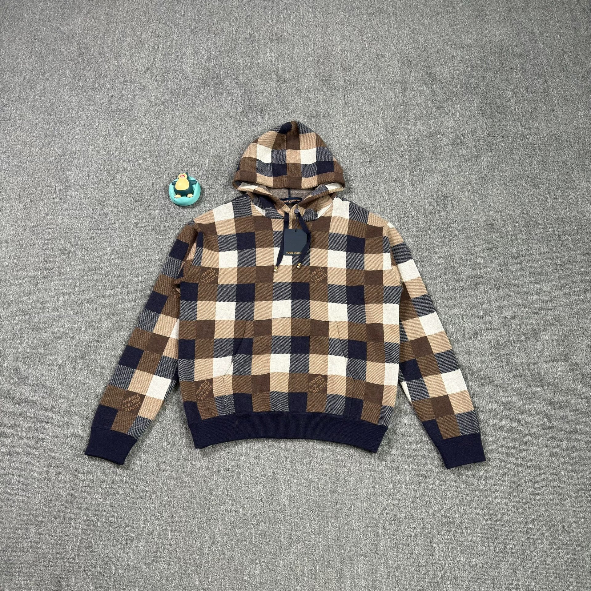 Louis Vuitton Checkered Brown Hoodie