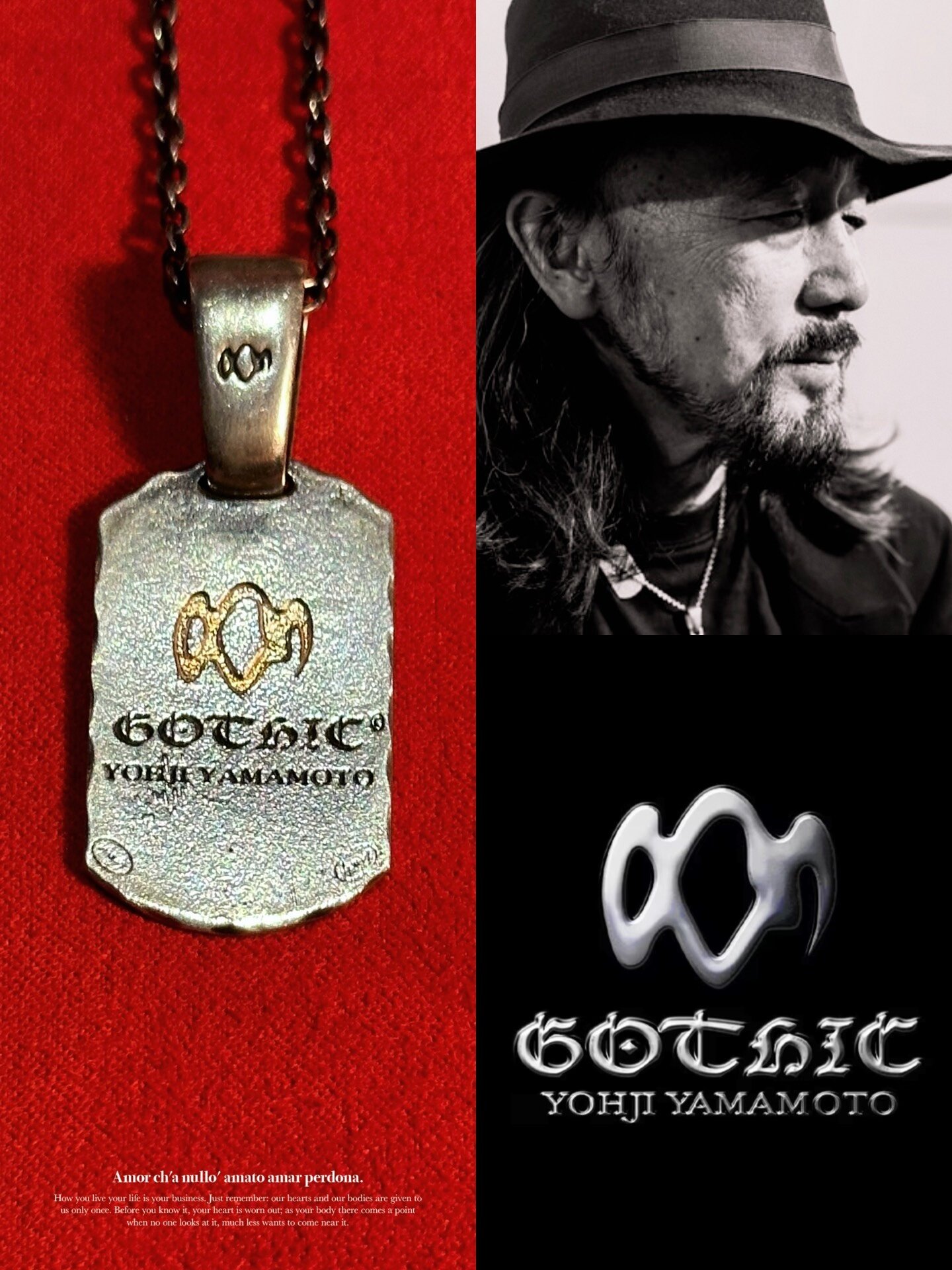 Yohji Yamamoto Gothic Seal Necklace