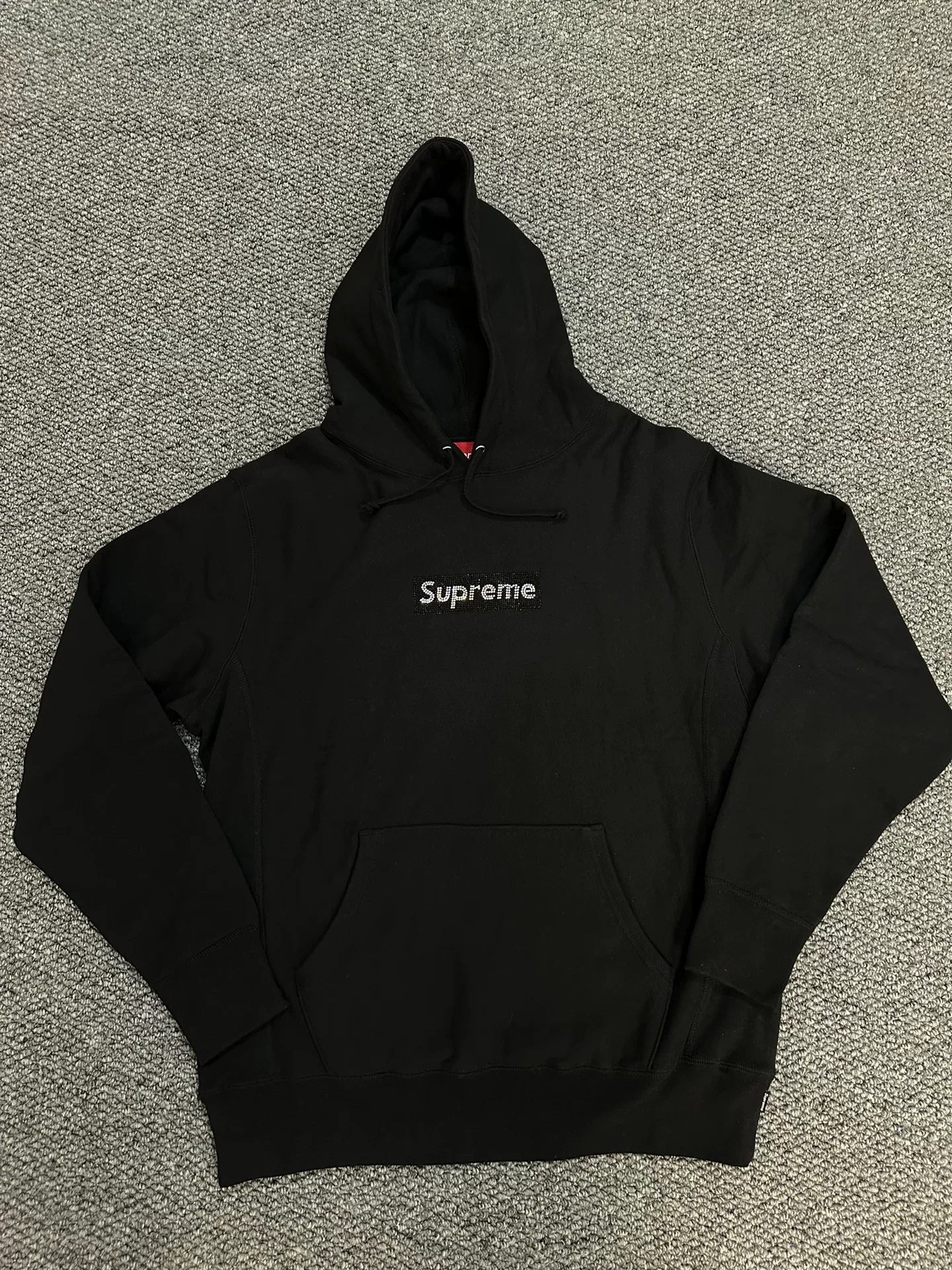 Supreme Swarovski Box Logo Hoodie