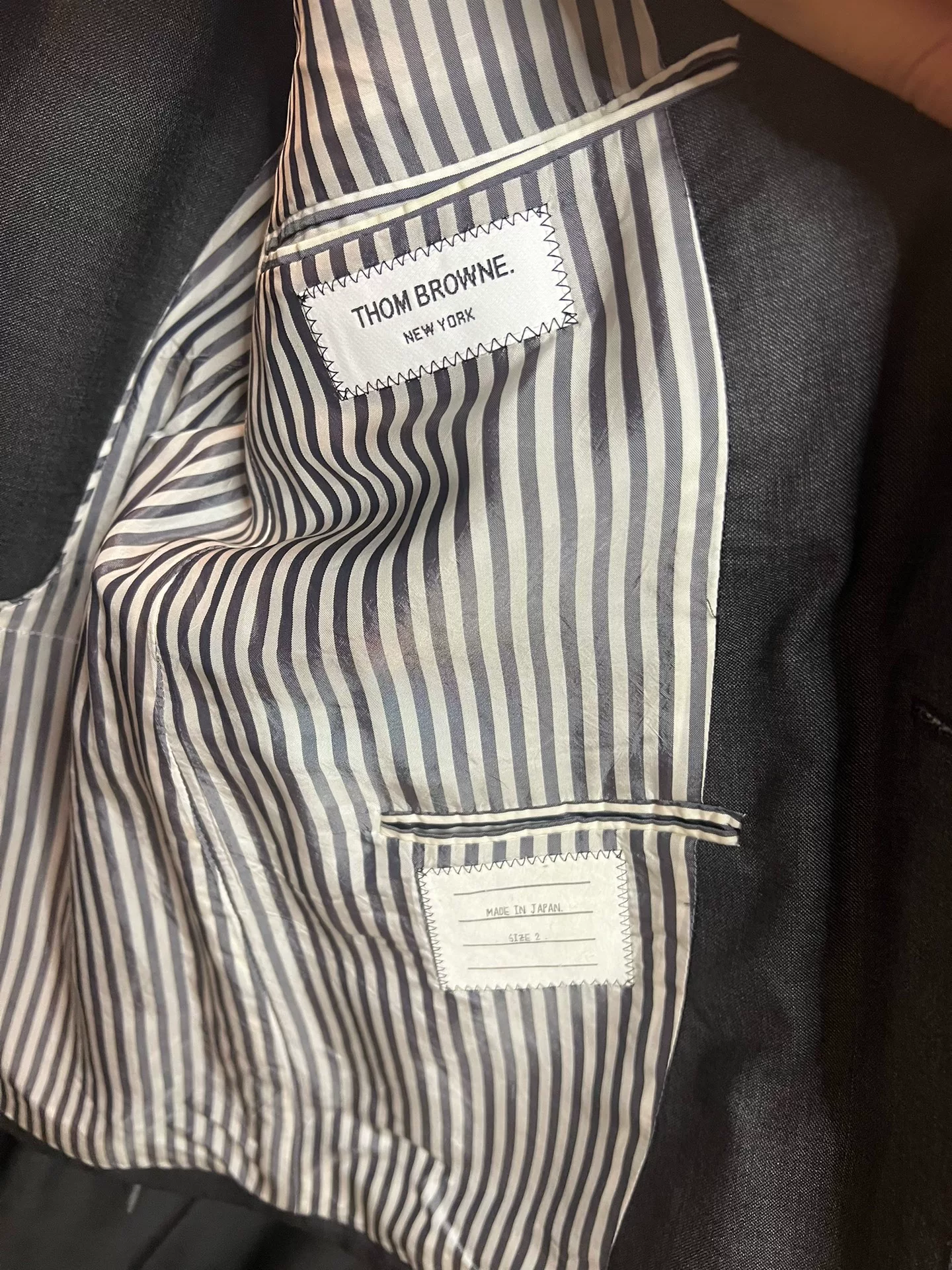 Thom Browne Suit Set with Tie — back