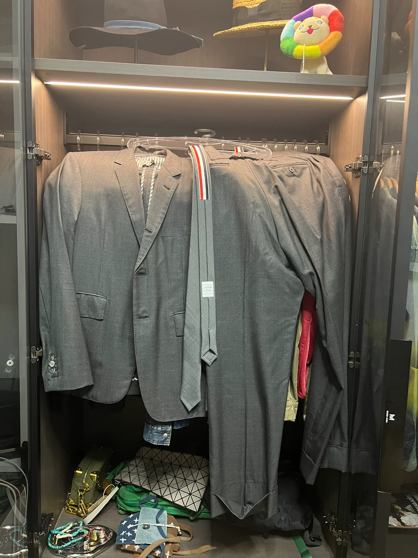 Thom Browne Suit Set with Tie — front