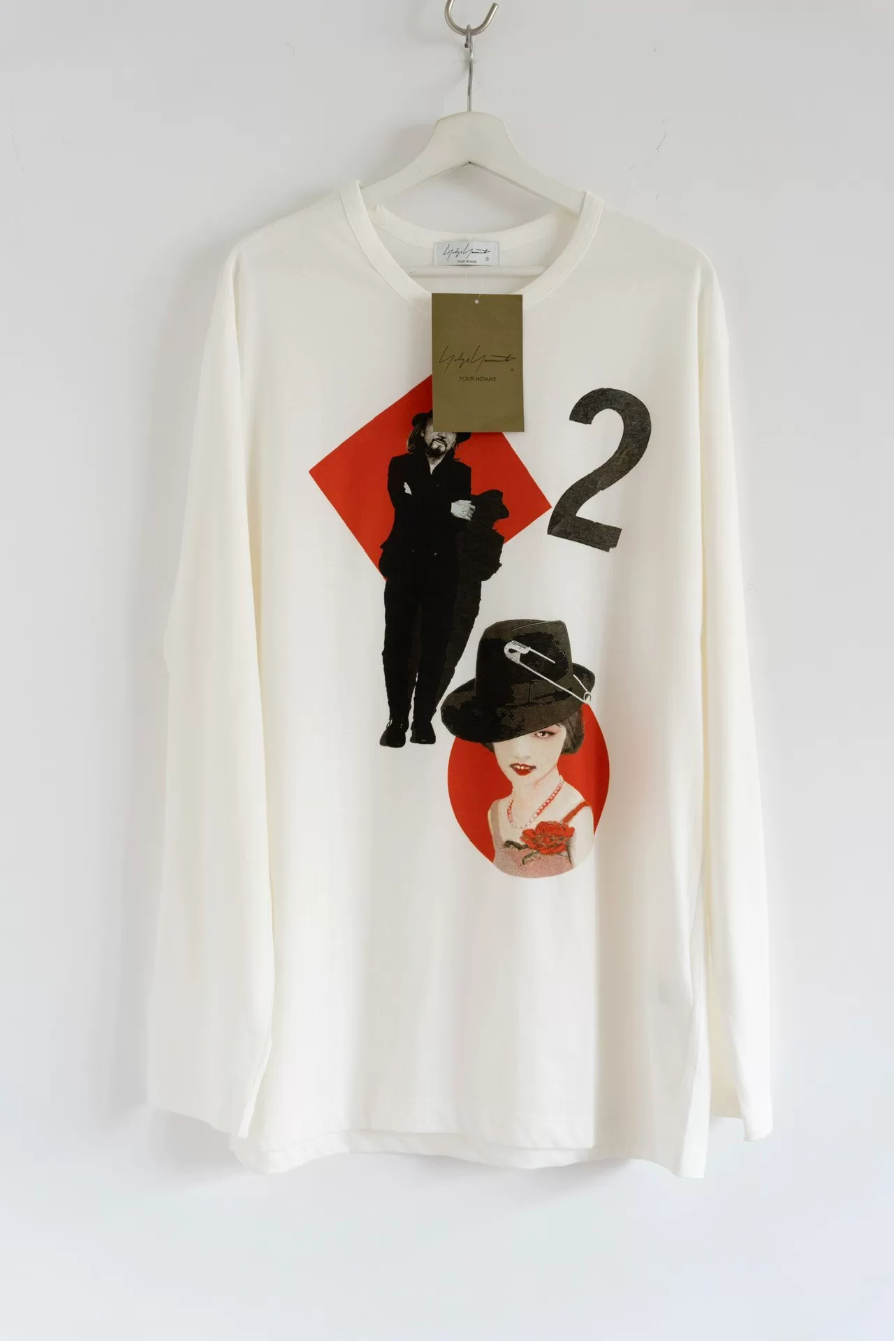 Yohji Yamamoto 24SS Poker Print LS T-Shirt