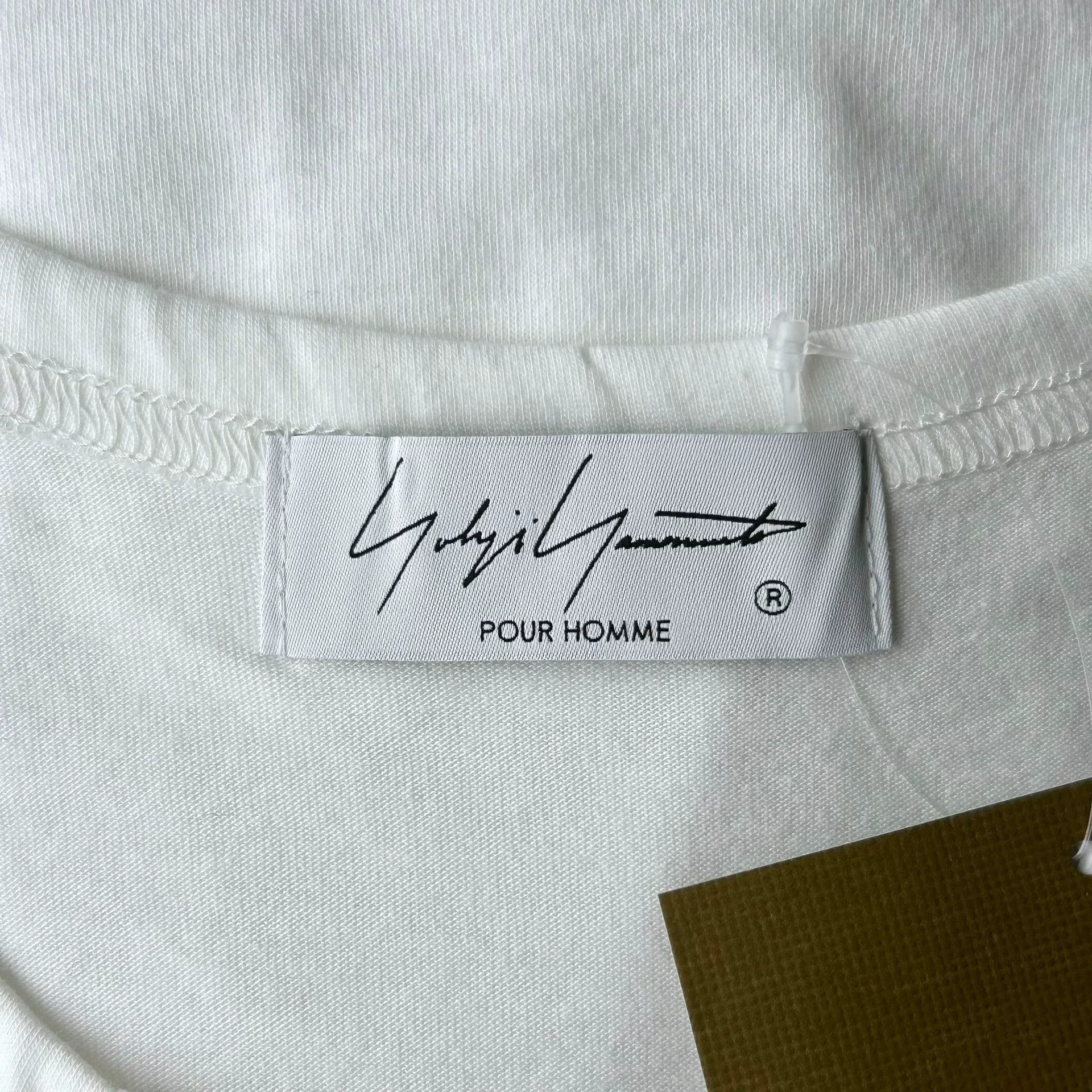 Yohji Yamamoto 24SS Poker Print LS T-Shirt — label