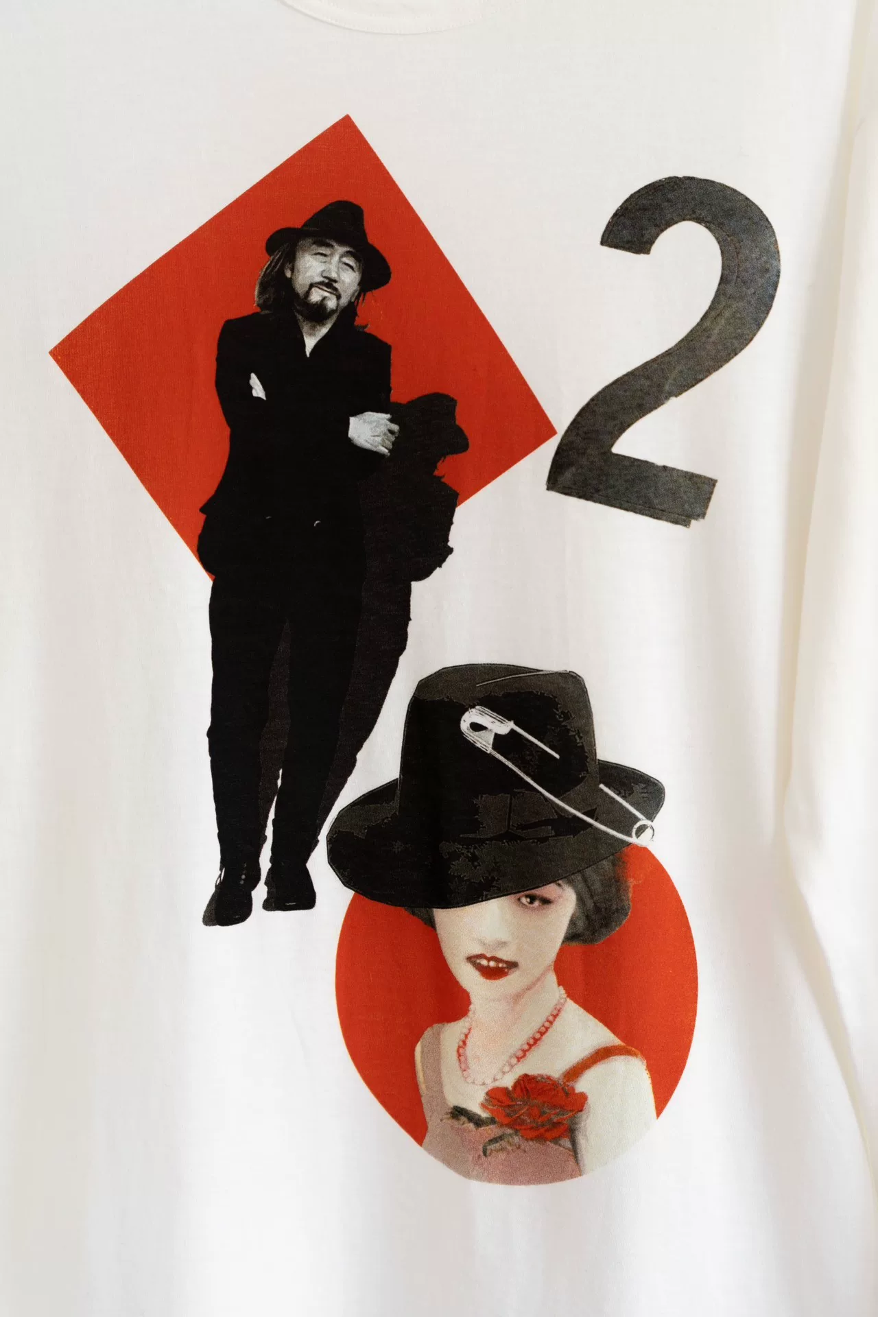 Yohji Yamamoto 24SS Poker Print LS T-Shirt — detail