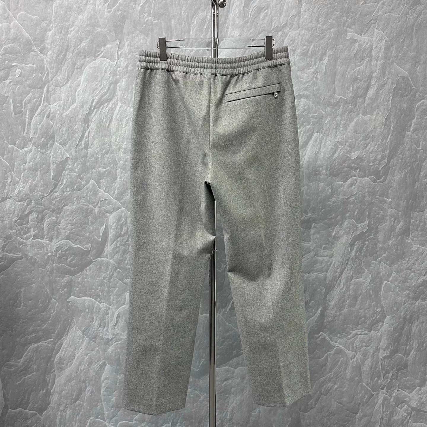 Louis Vuitton SS25 Logo Wool Trousers — back