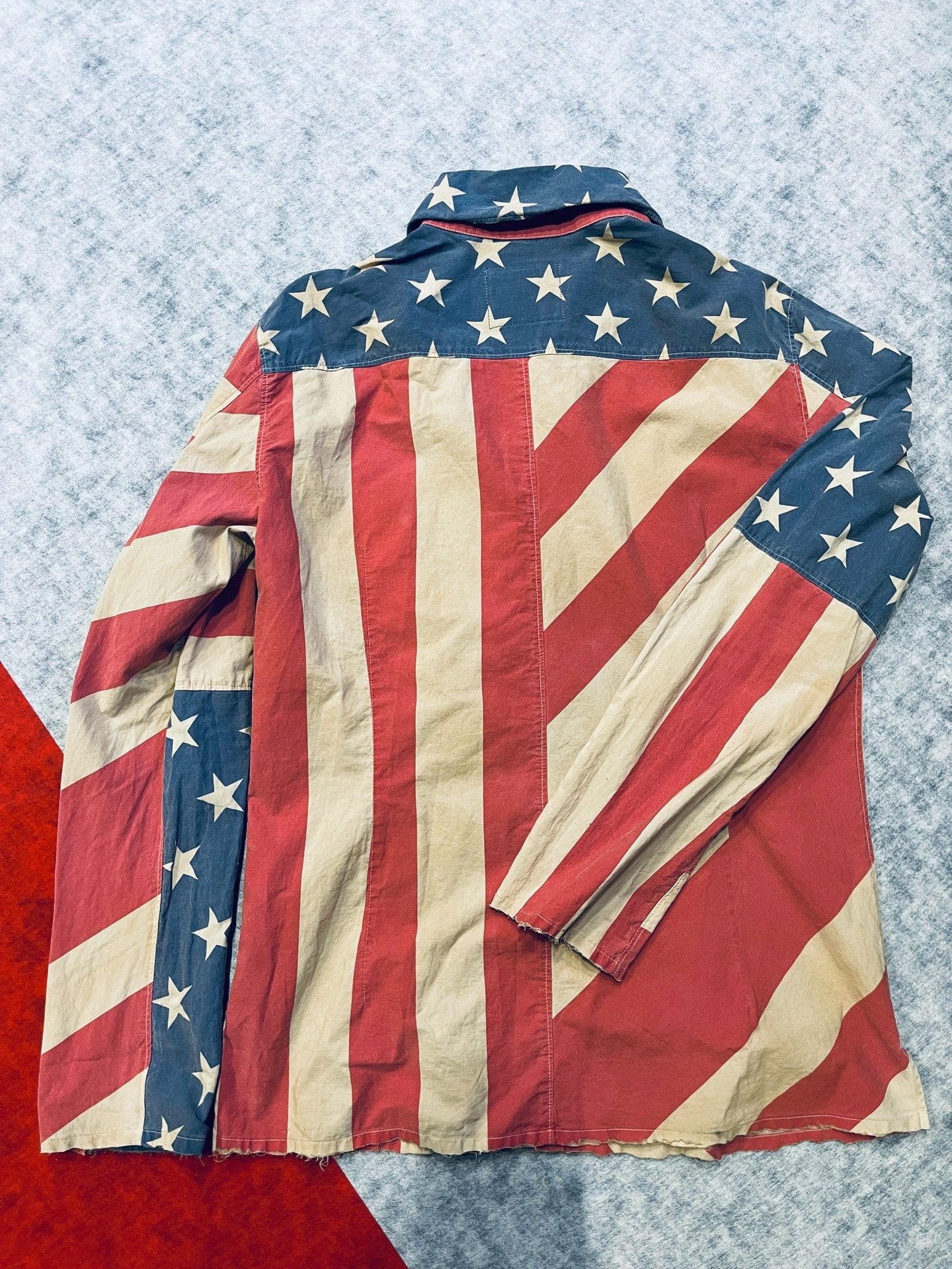 Backlash Vintage American Flag Shirt — back