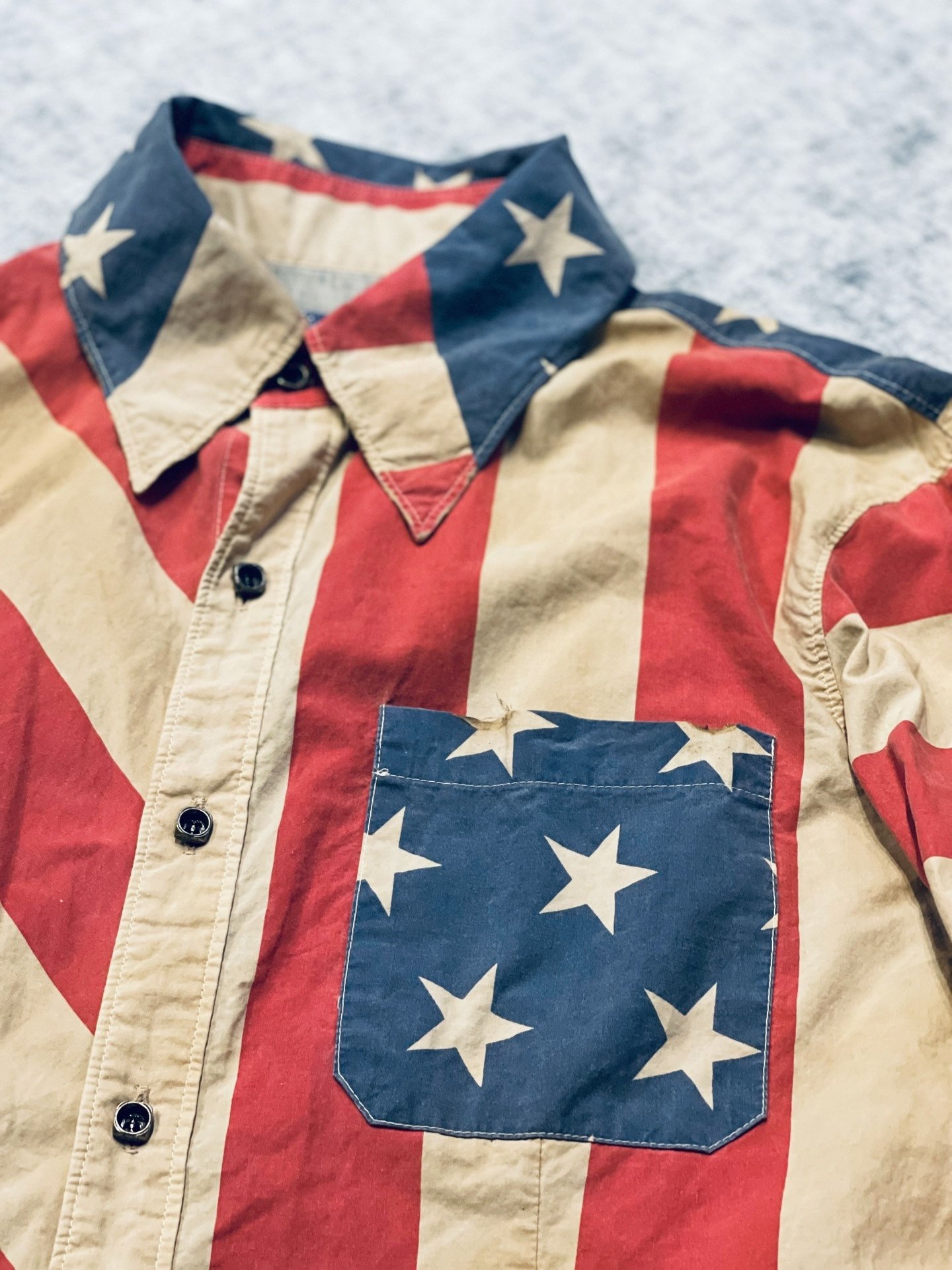Backlash Vintage American Flag Shirt — front