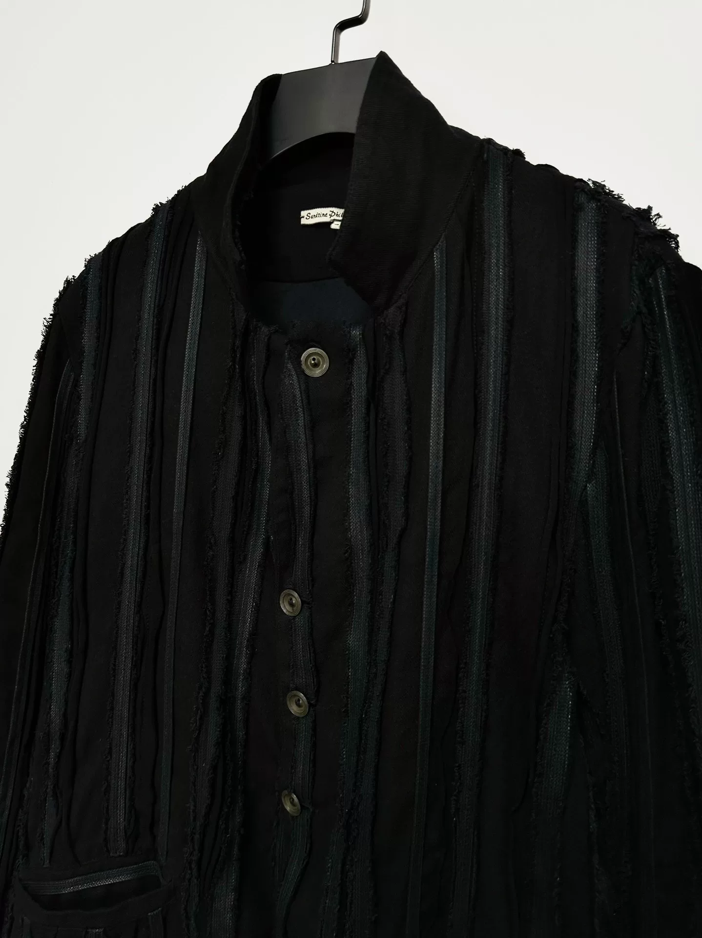 Sandrine Philippe 20SS Distressed Jacket — label