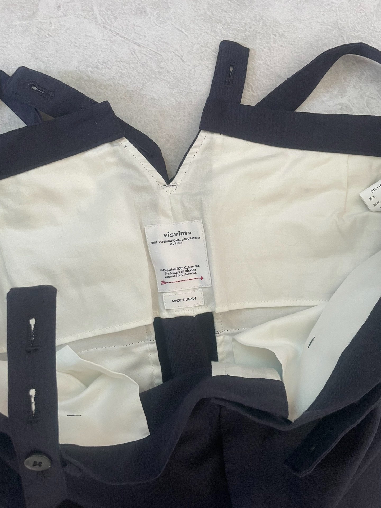 VISVIM 21ss TRAVAILLER BRACES PANTS — back