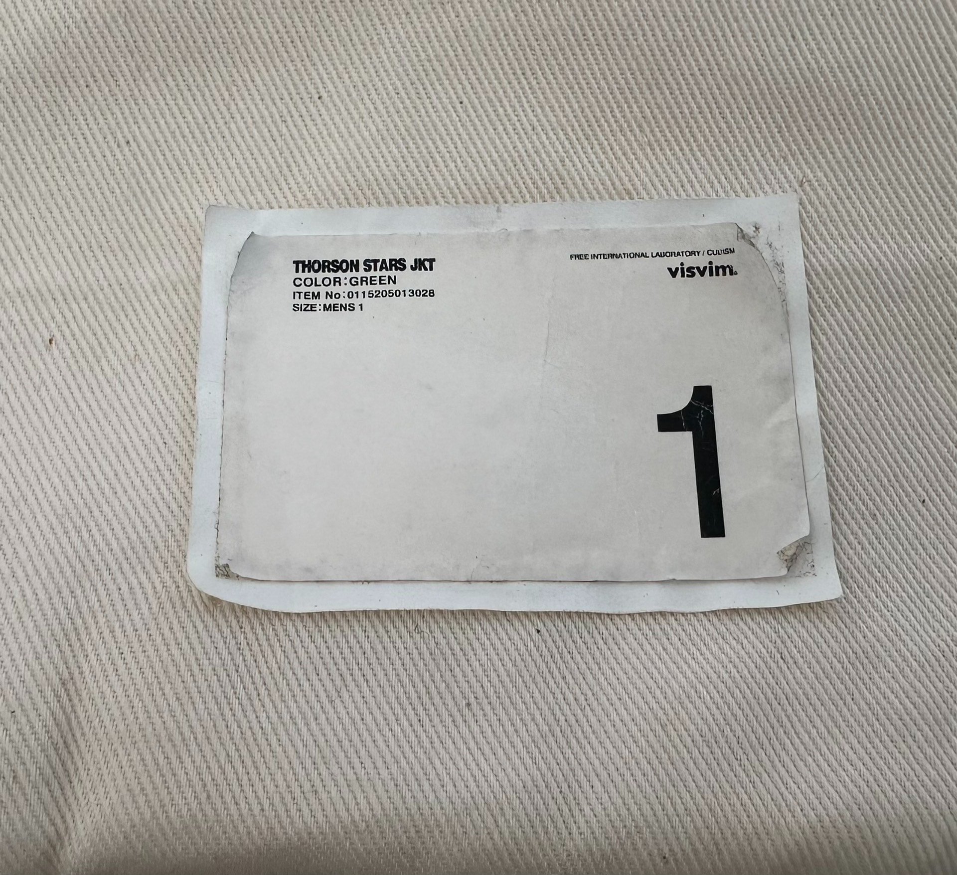 VISVIM 15AW THORSON JKT MA1 Green — back