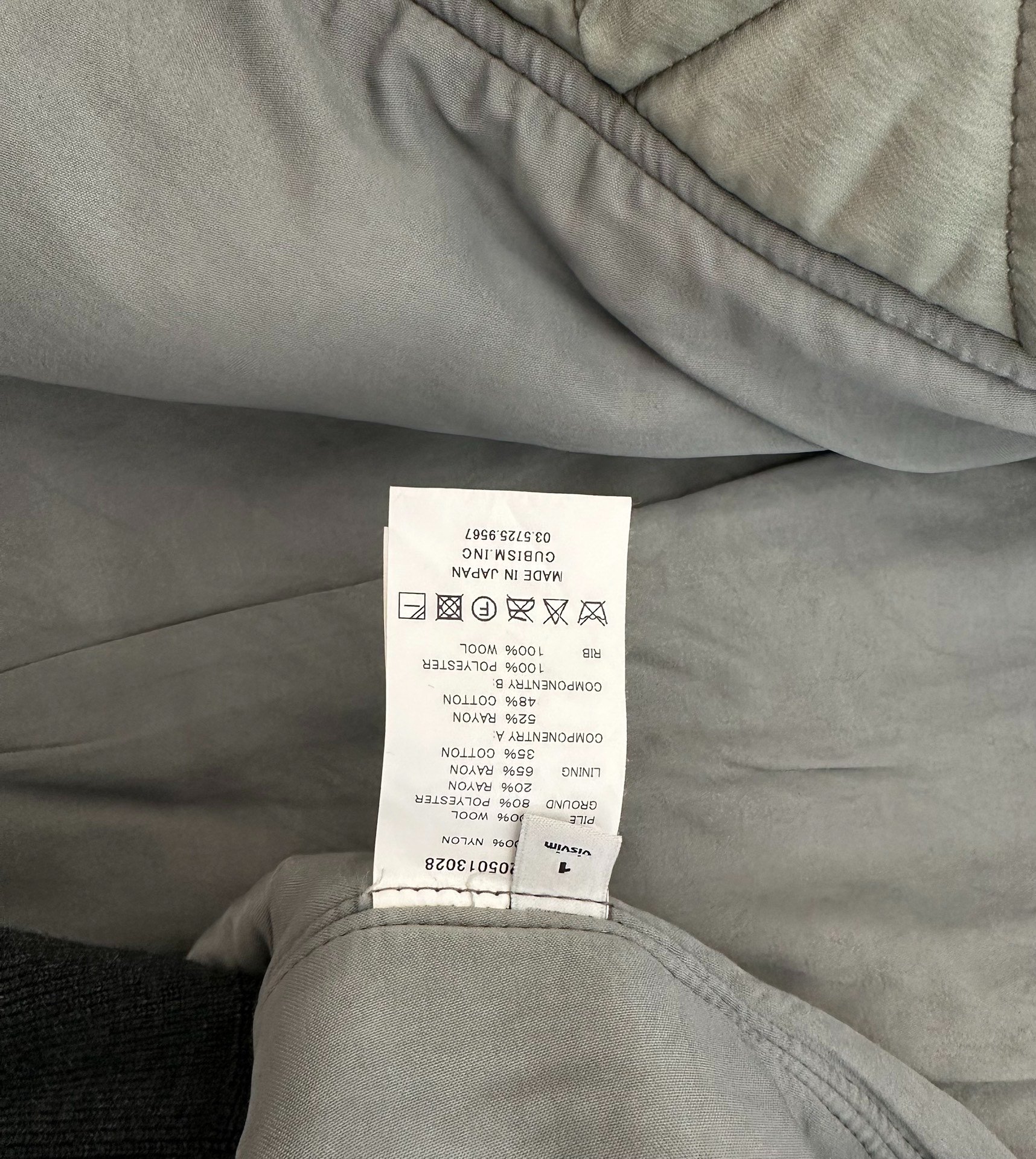 VISVIM 15AW THORSON JKT MA1 Green — label